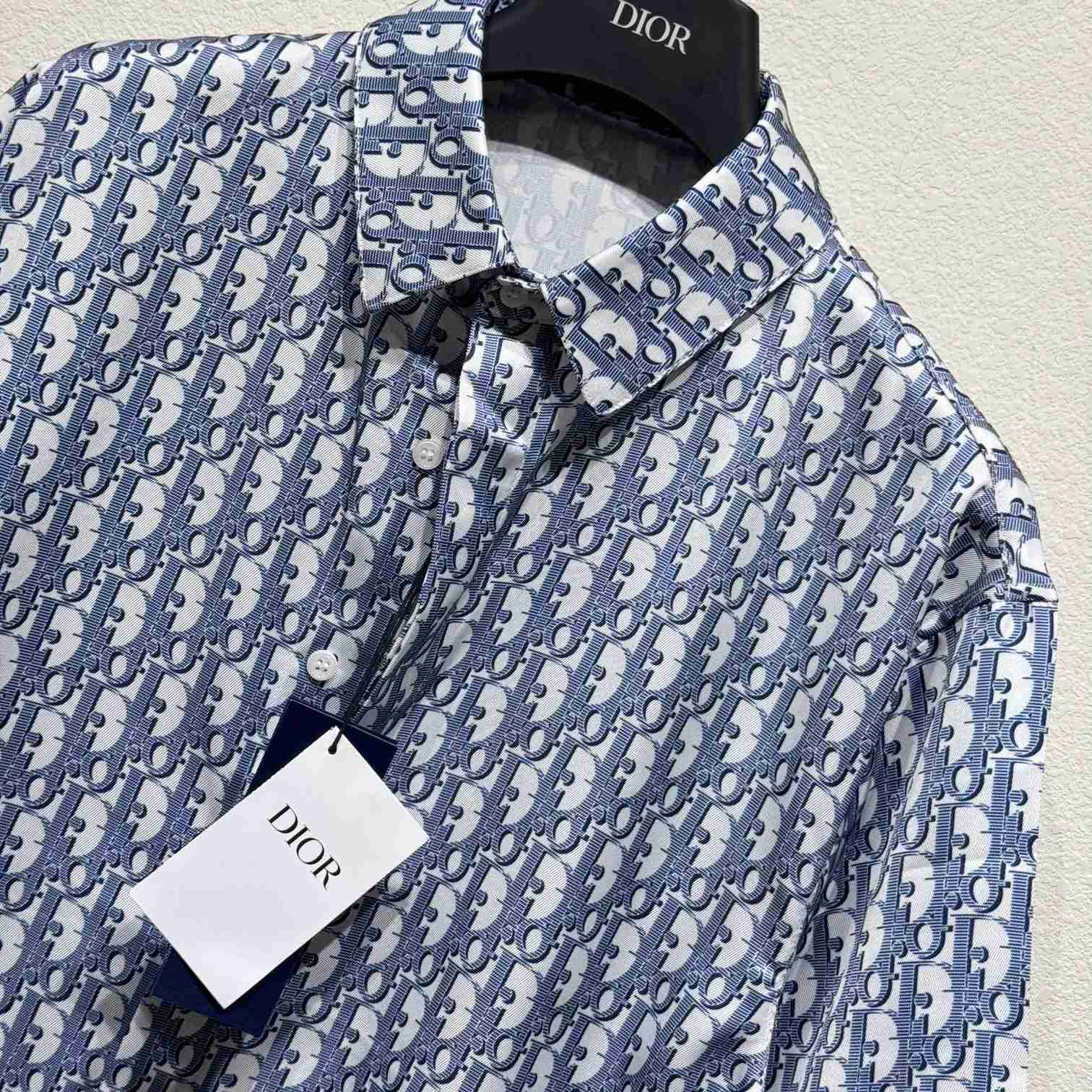 Dior Oblique Short-Sleeved Shirt  - DopestKickz