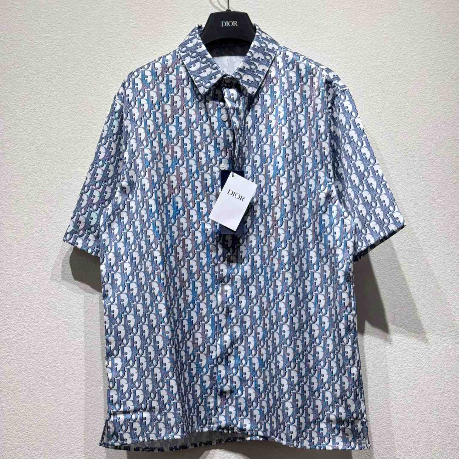 Dior Oblique Short-Sleeved Shirt  - DopestKickz