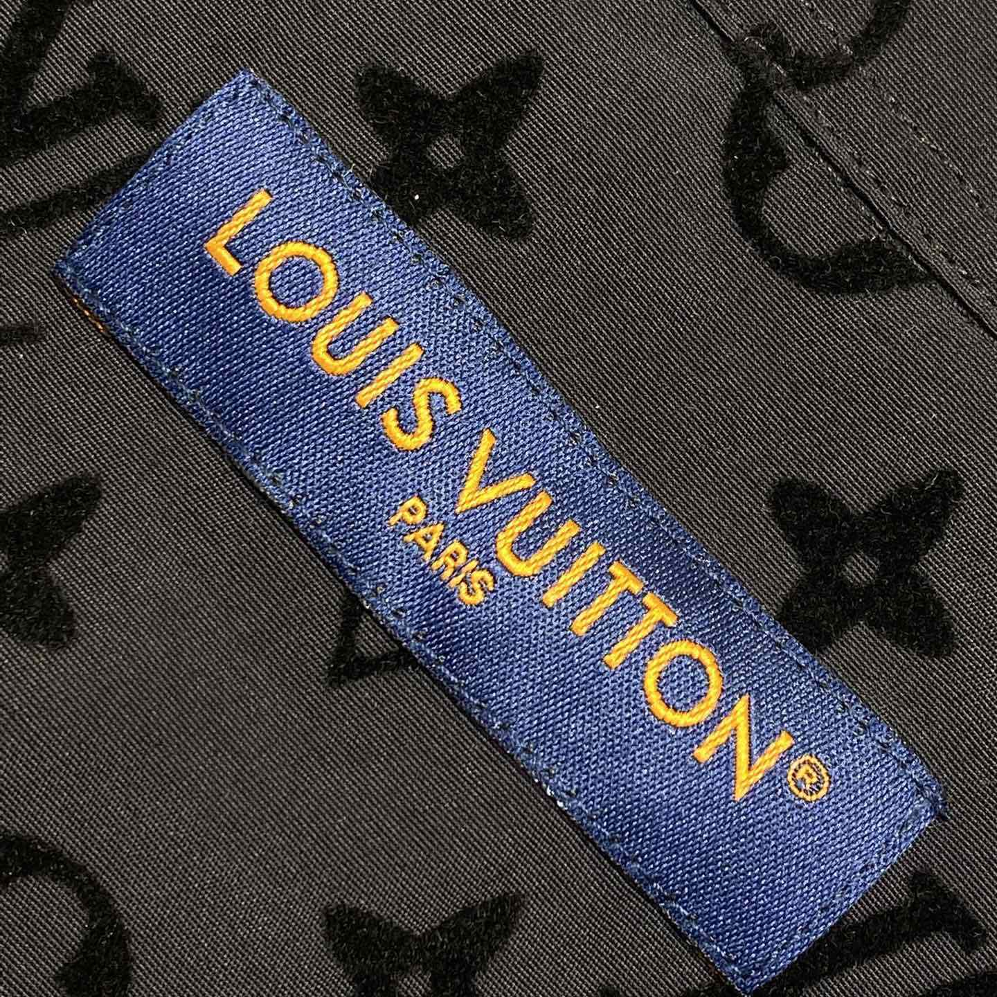 Louis Vuitton Flocked  Monogram Long-Sleeved Shirt - DopestKickz