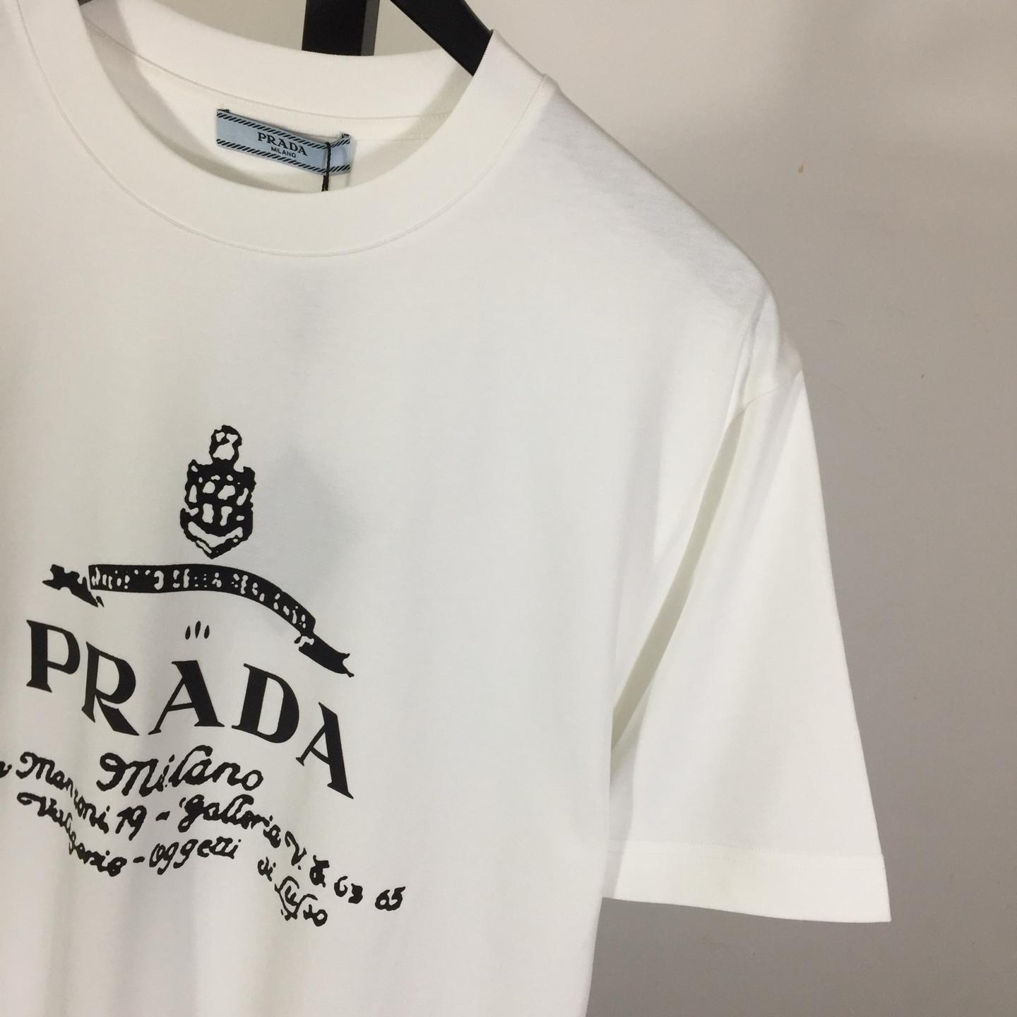 Prada Cotton T-Shirt - DopestKickz