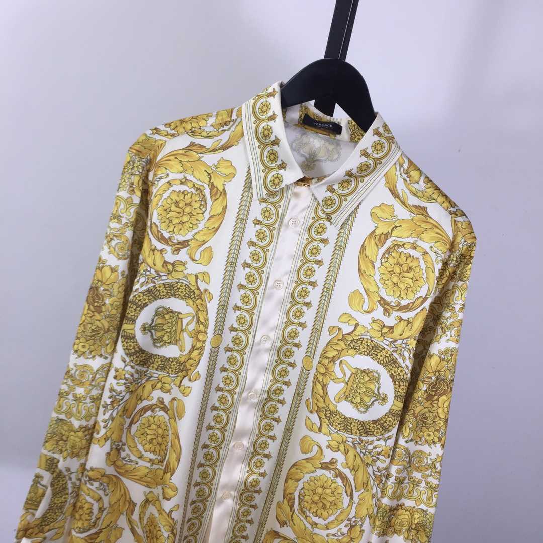Versace Barocco Silk Shirt  - DopestKickz