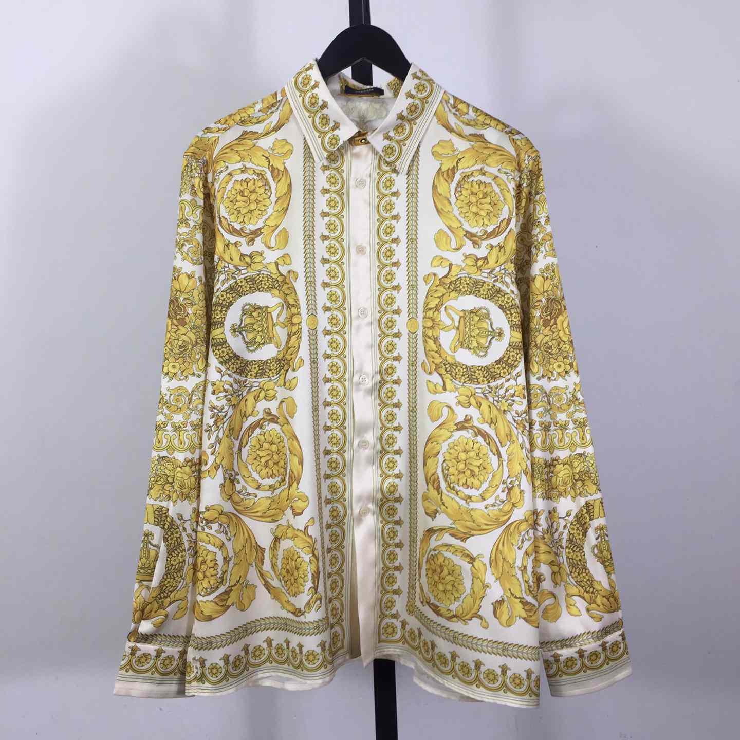 Versace Barocco Silk Shirt  - DopestKickz