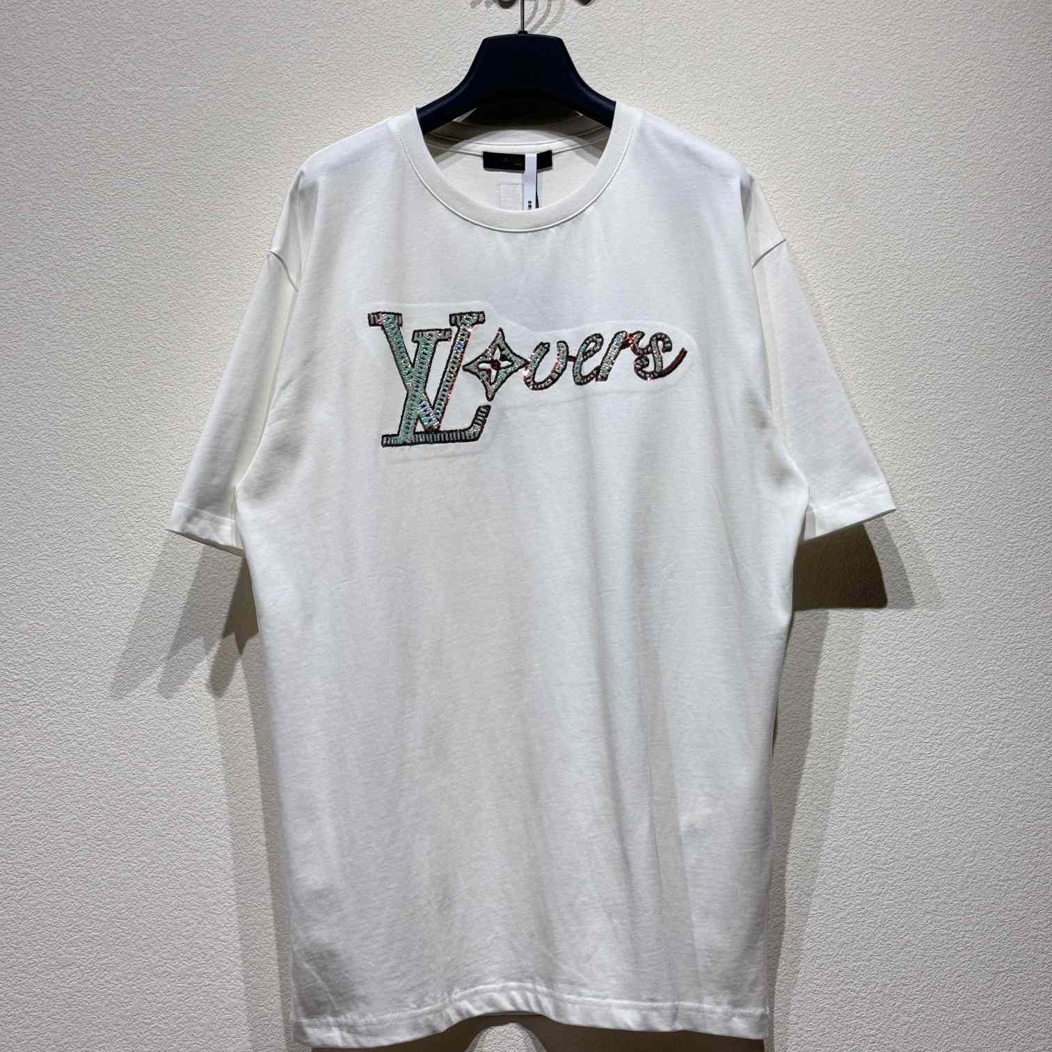 Louis Vuitton LV Vers Embellished Short-Sleeved T-Shirt  1AFR96 - DopestKickz