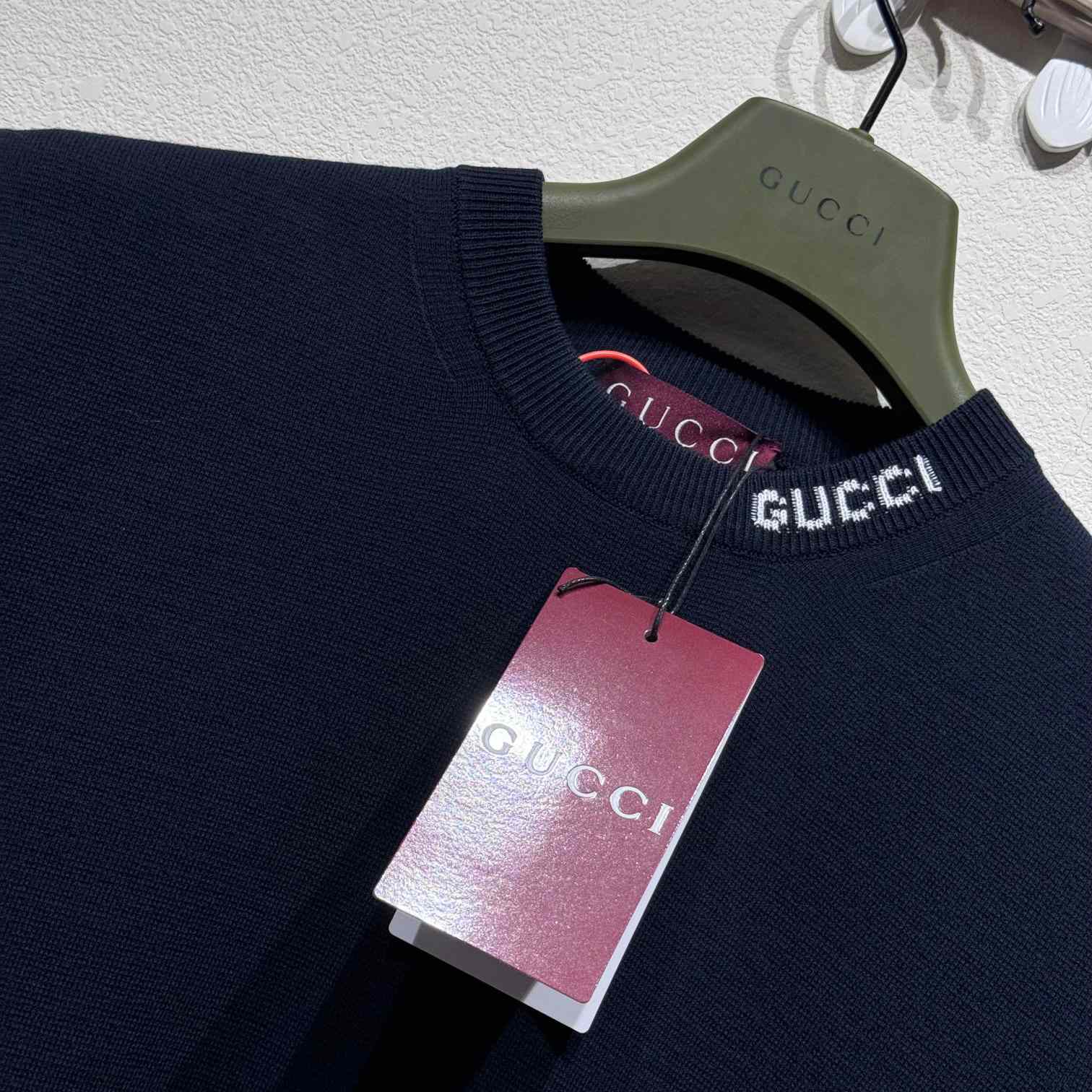 Gucci Silk Cotton T-shirt With Gucci Intarsia - DopestKickz