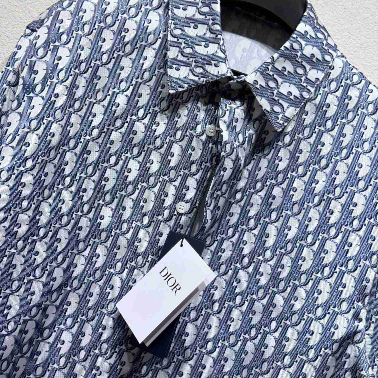 Dior Oblique Long-Sleeved Shirt  - DopestKickz