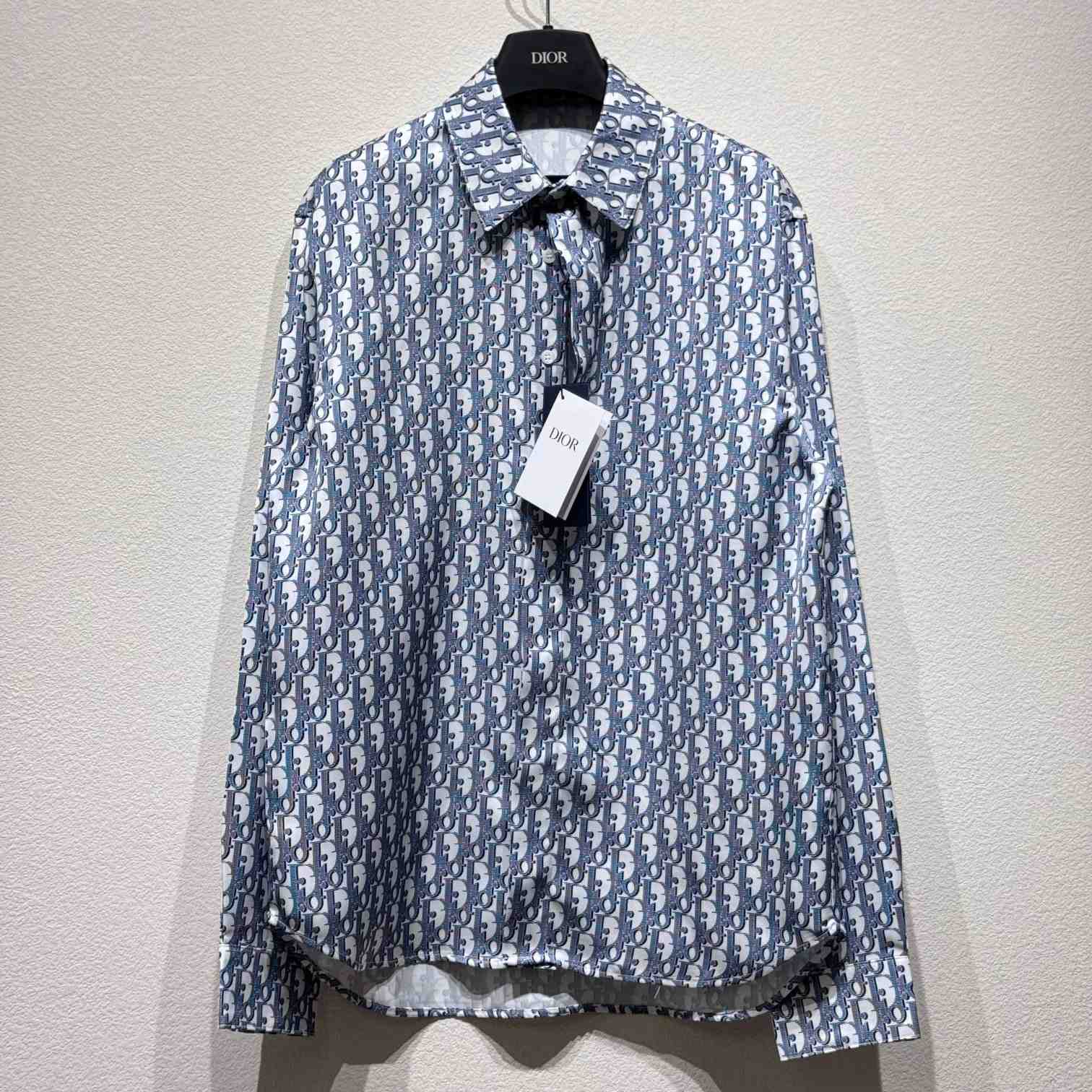 Dior Oblique Long-Sleeved Shirt  - DopestKickz
