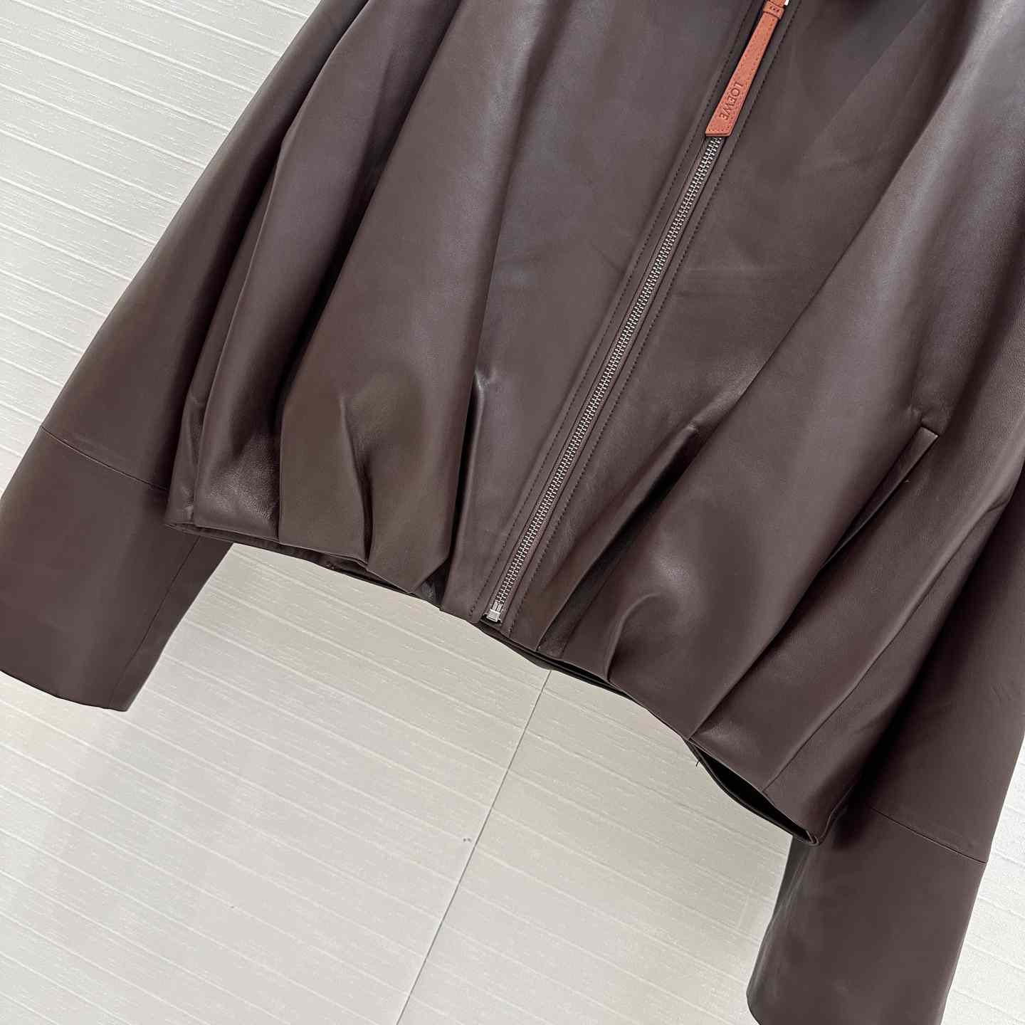 Loewe Draped Jacket In Nappa Lambskin - DopestKickz