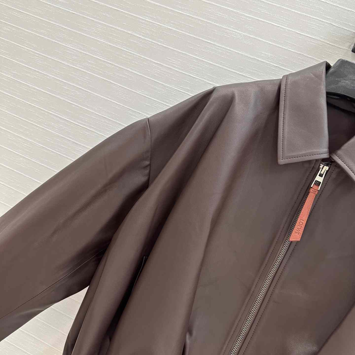 Loewe Draped Jacket In Nappa Lambskin - DopestKickz