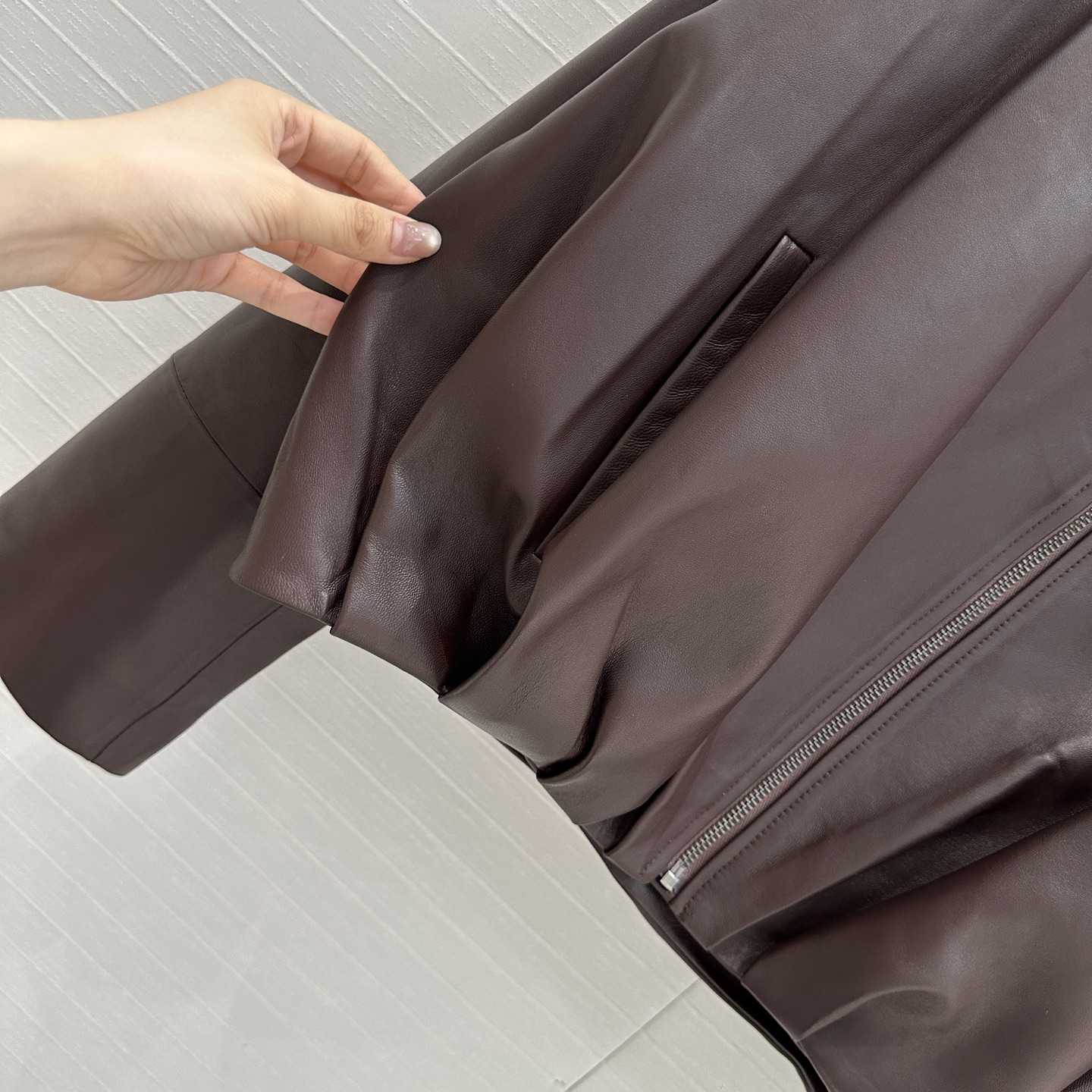 Loewe Draped Jacket In Nappa Lambskin - DopestKickz