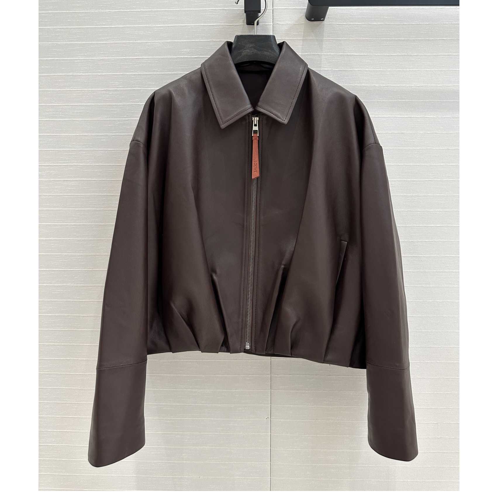 Loewe Draped Jacket In Nappa Lambskin - DopestKickz