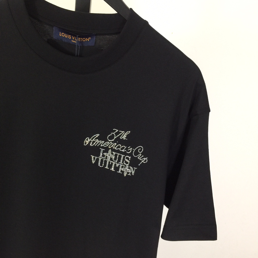 Louis Vuitton Embellished Short-Sleeved Cotton Crewneck - DopestKickz