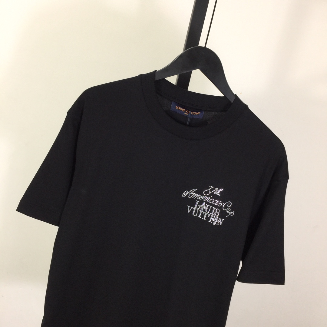 Louis Vuitton Embellished Short-Sleeved Cotton Crewneck - DopestKickz