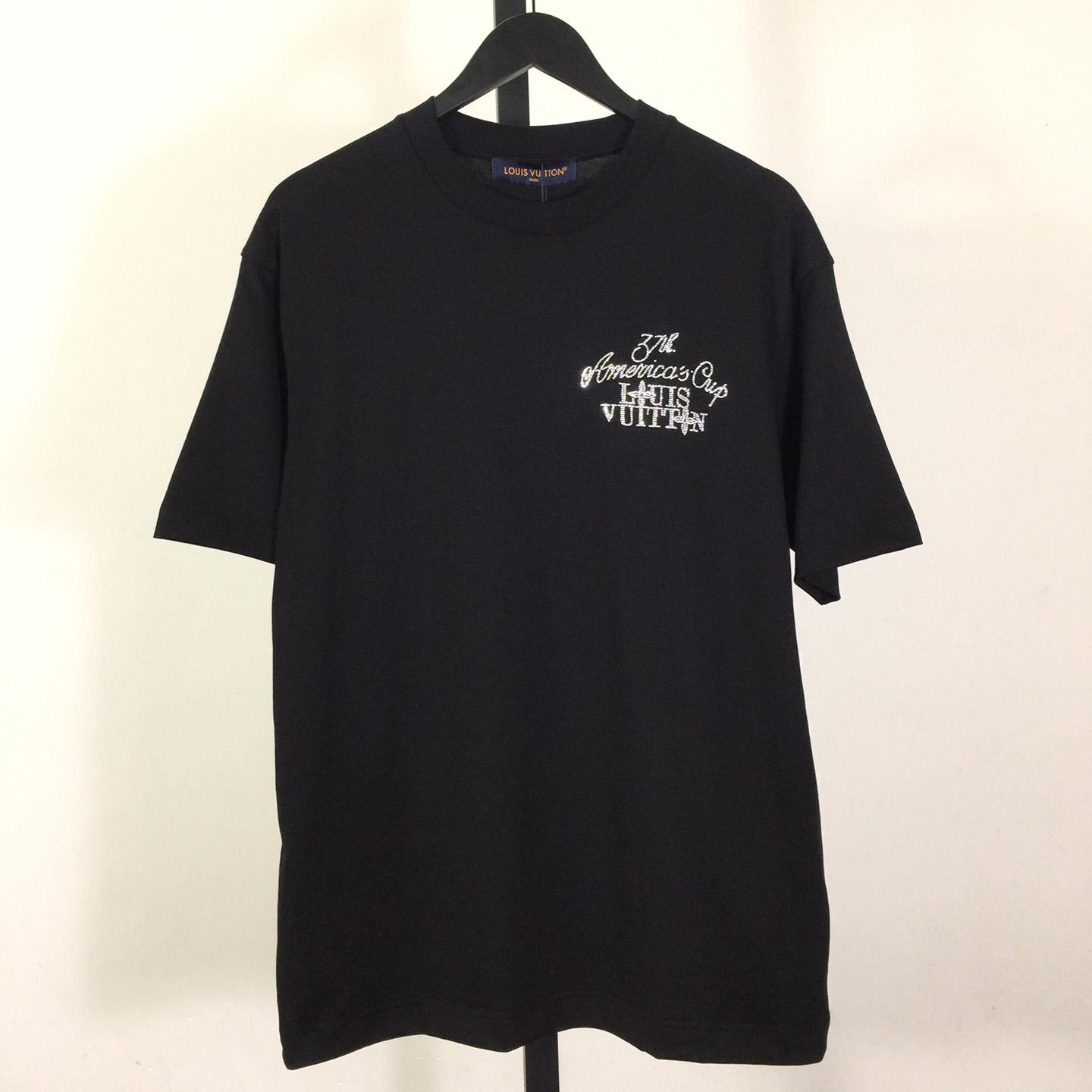 Louis Vuitton Embellished Short-Sleeved Cotton Crewneck - DopestKickz