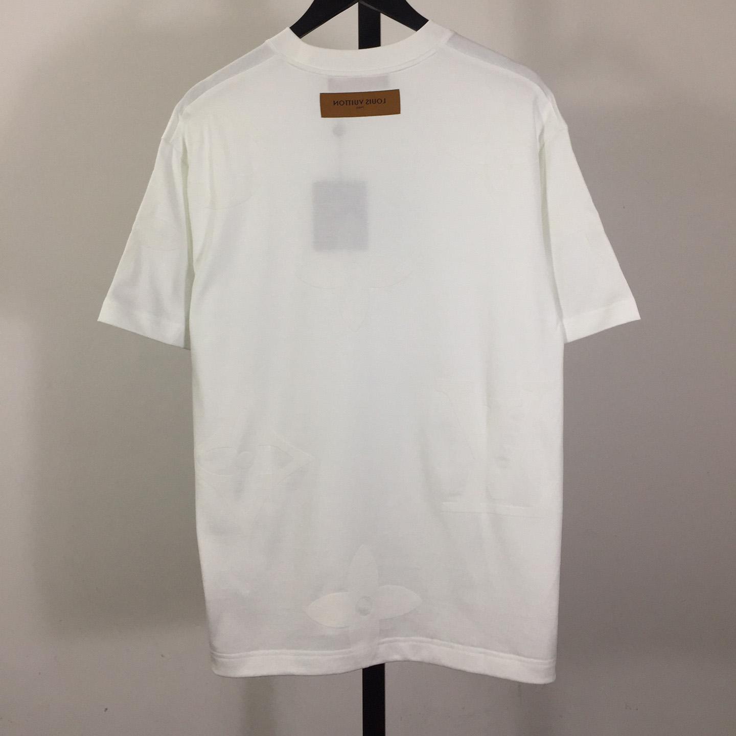 Louis Vuitton Monogram Short-Sleeved Cotton Crewneck - DopestKickz