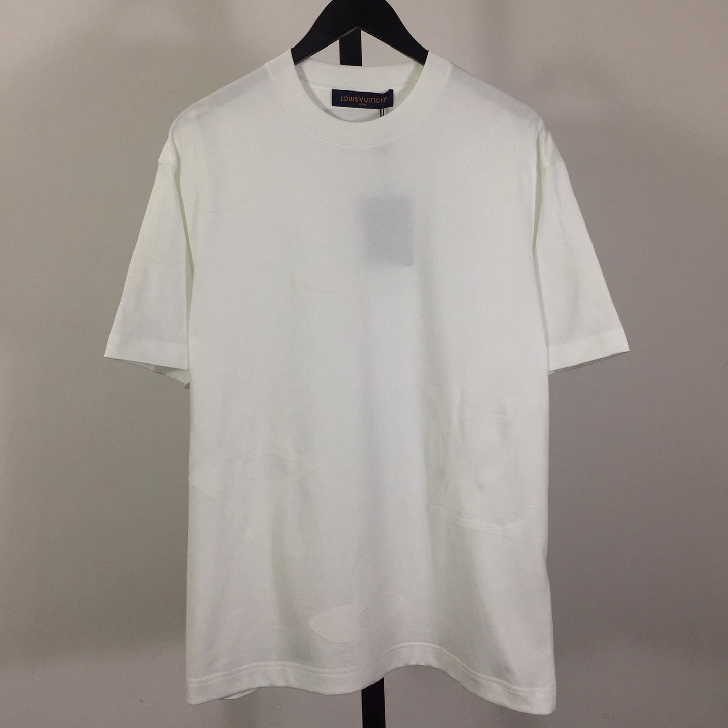 Louis Vuitton Monogram Short-Sleeved Cotton Crewneck - DopestKickz