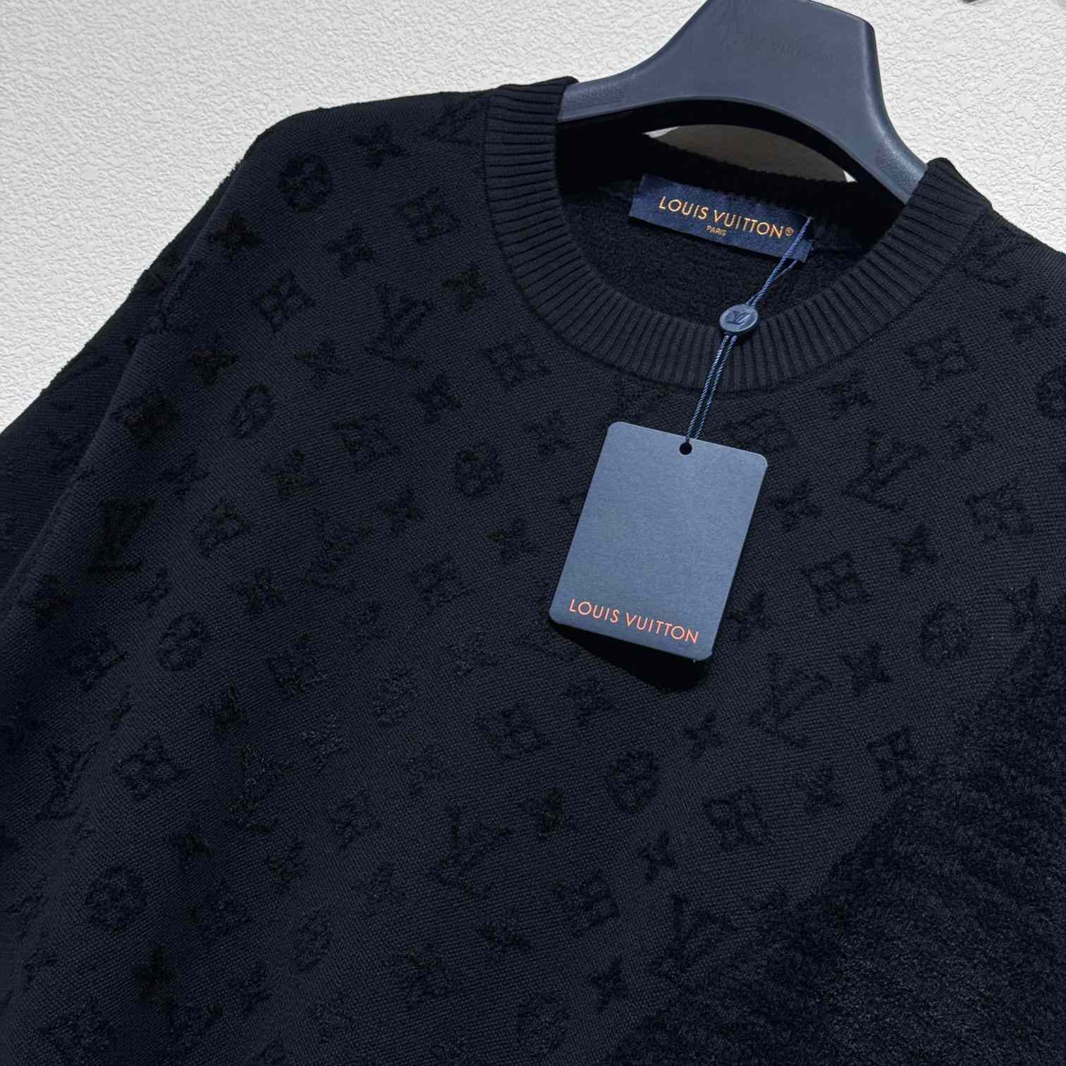 Louis Vuitton Graphic Jacquard Short-Sleeved Crewneck   1AHCMV - DopestKickz