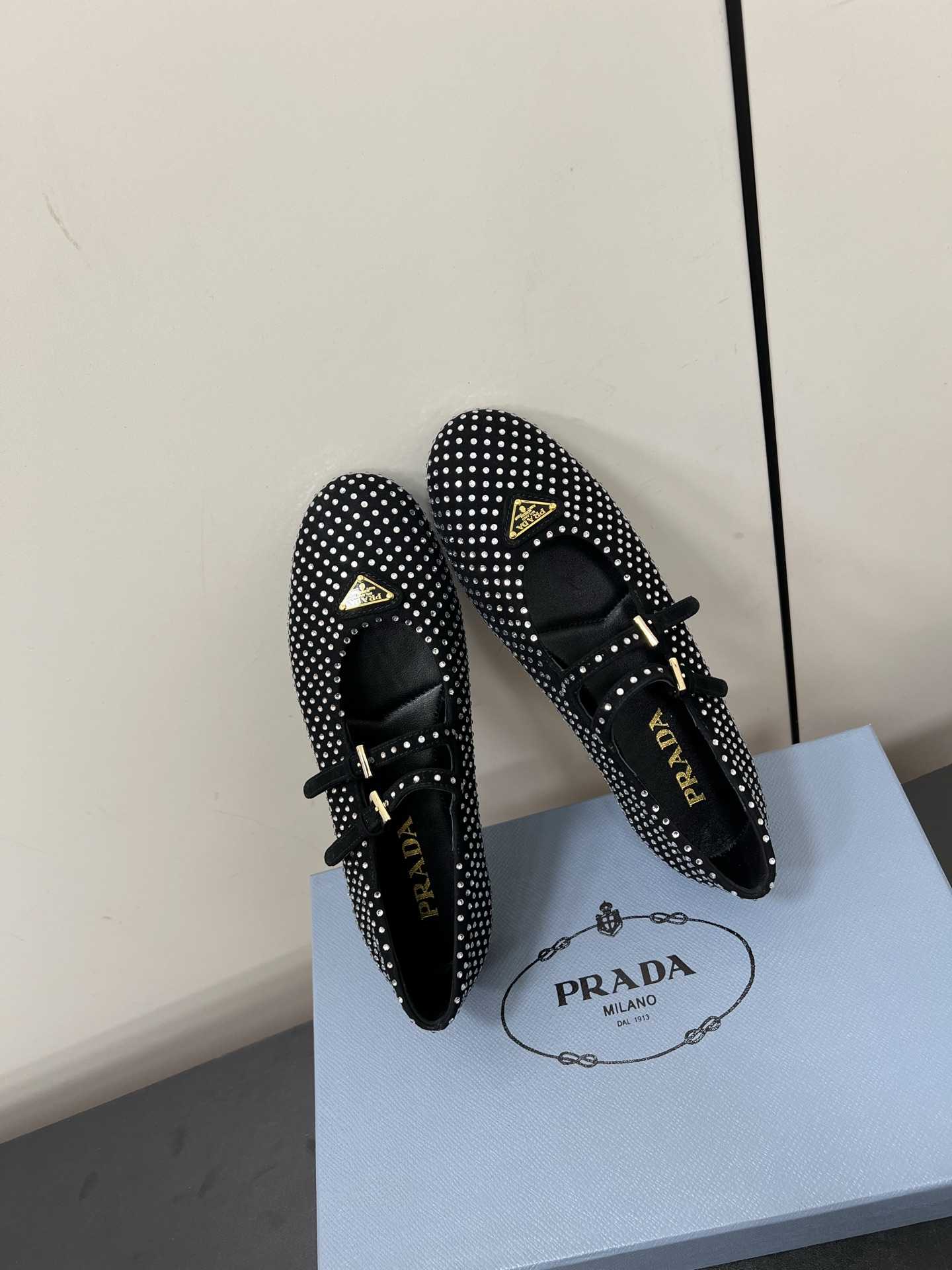 Prada Nappa Leather Ballerinas - DopestKickz