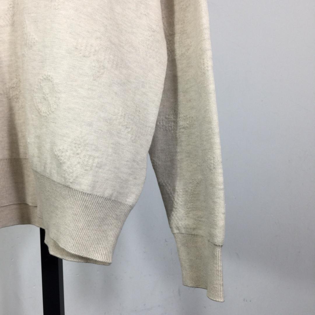 Louis Vuitton Monogram Embossed Crewneck - DopestKickz