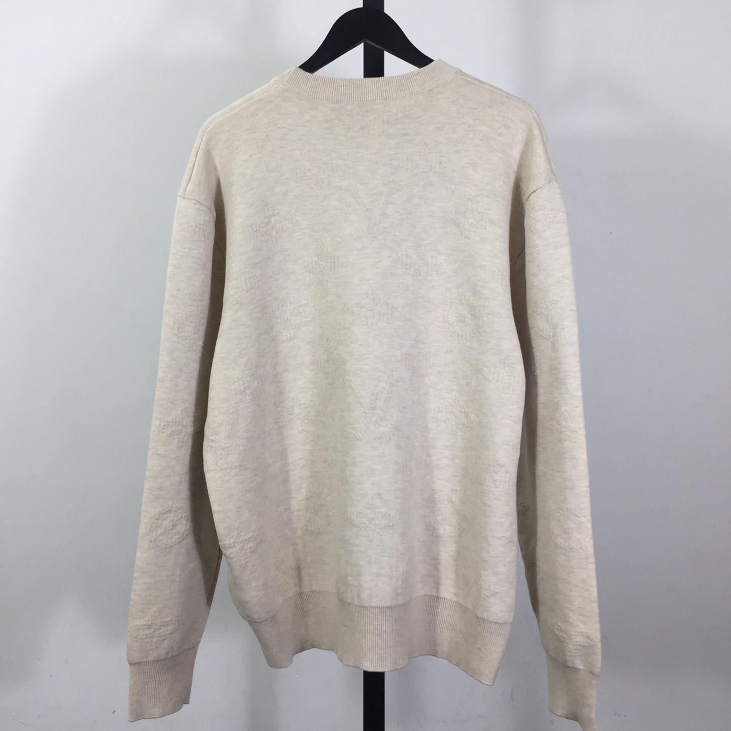 Louis Vuitton Monogram Embossed Crewneck - DopestKickz