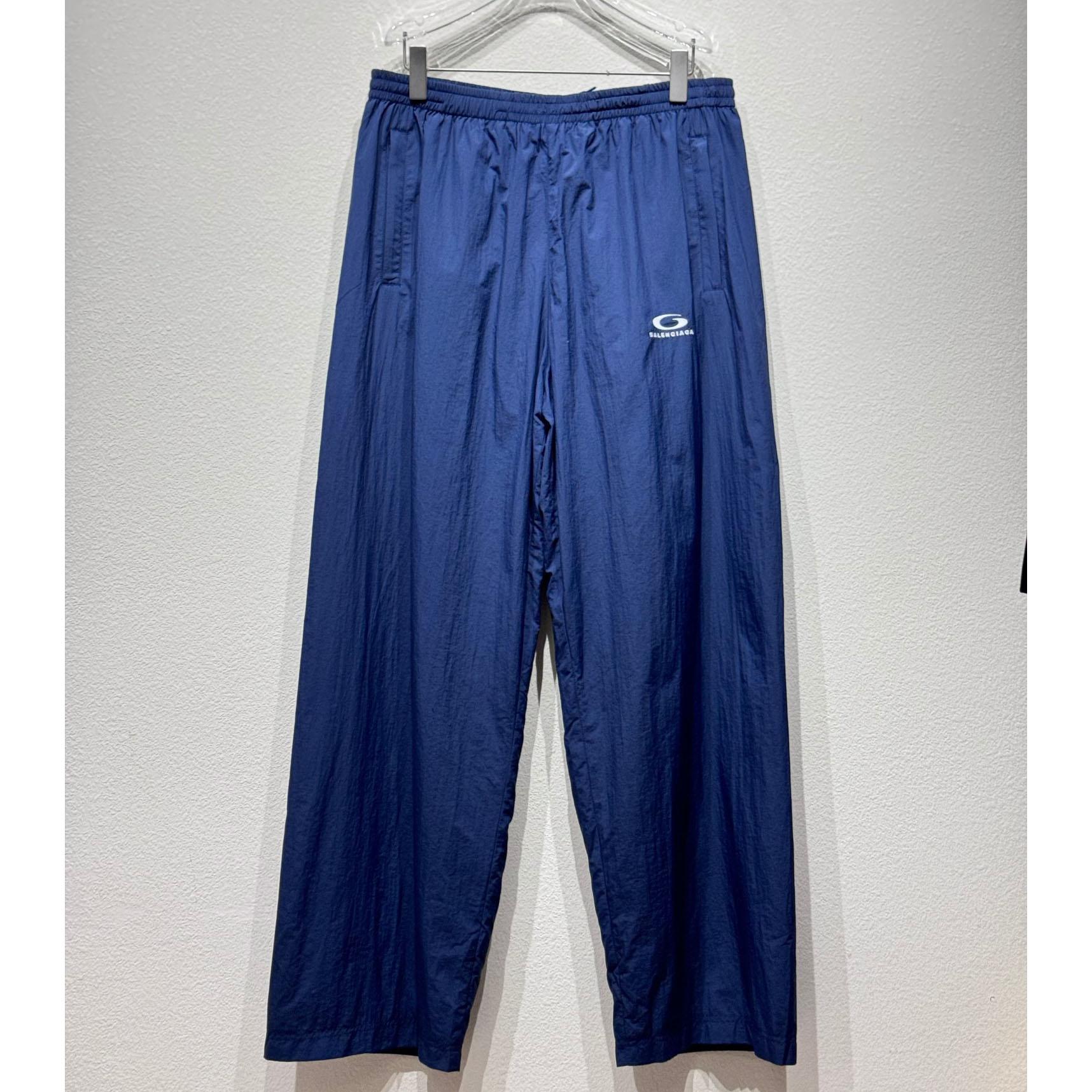 Balenciaga Tracksuit Pants In Navy - DopestKickz