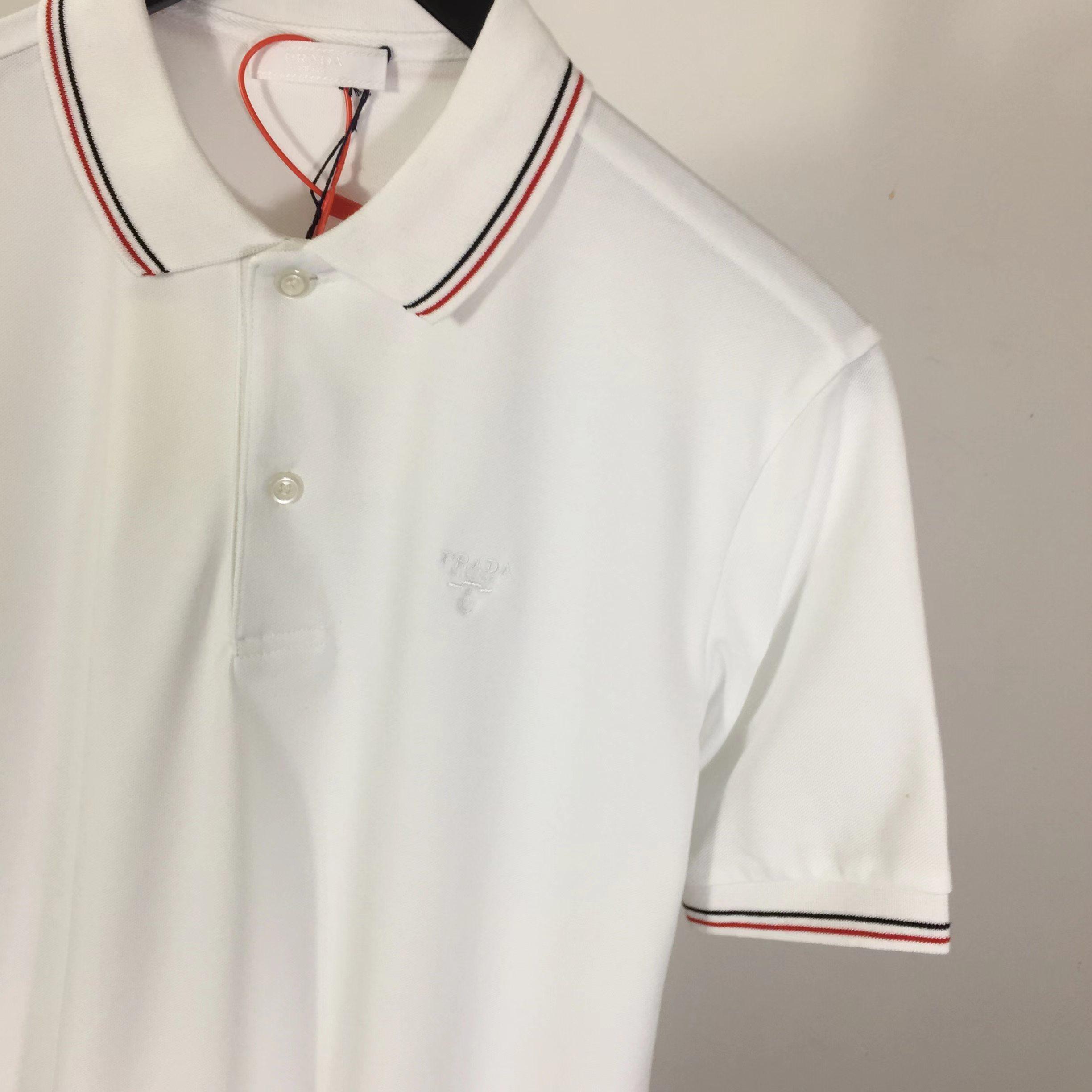 Prada Short-sleeved Piqué Polo Shirt - DopestKickz