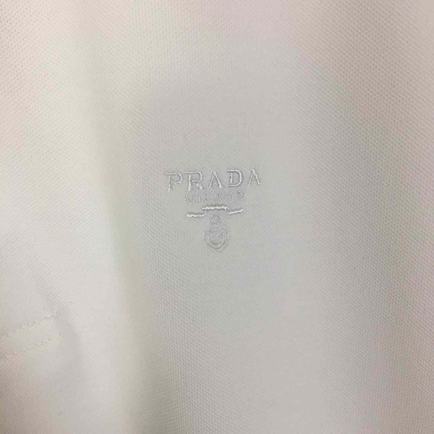 Prada Short-sleeved Piqué Polo Shirt - DopestKickz
