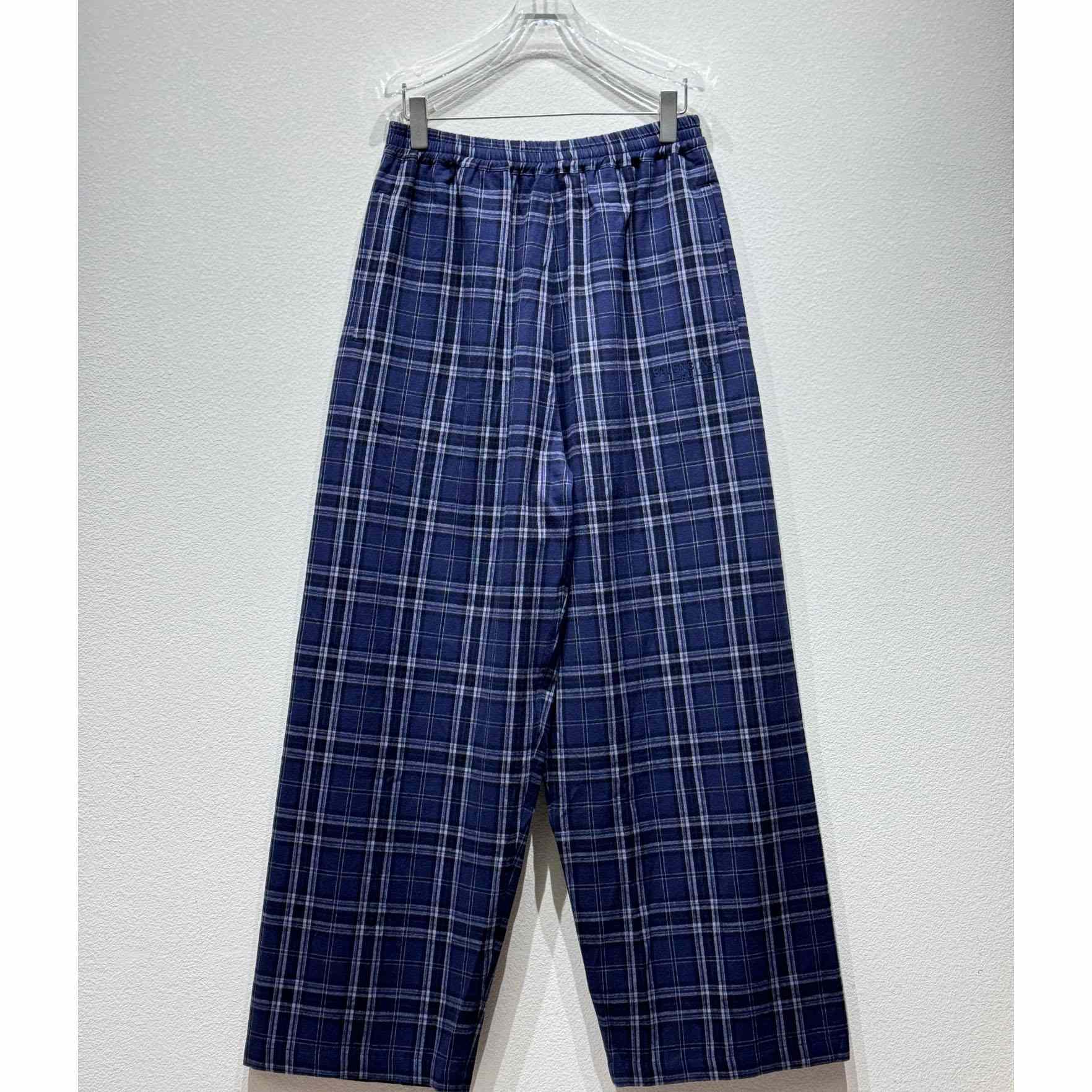 Balenciaga Plaid Casual Pants - DopestKickz