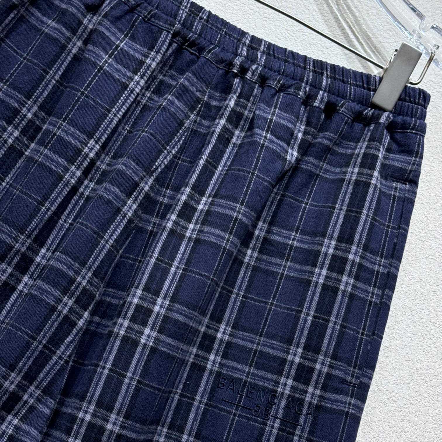 Balenciaga Plaid Casual Pants - DopestKickz