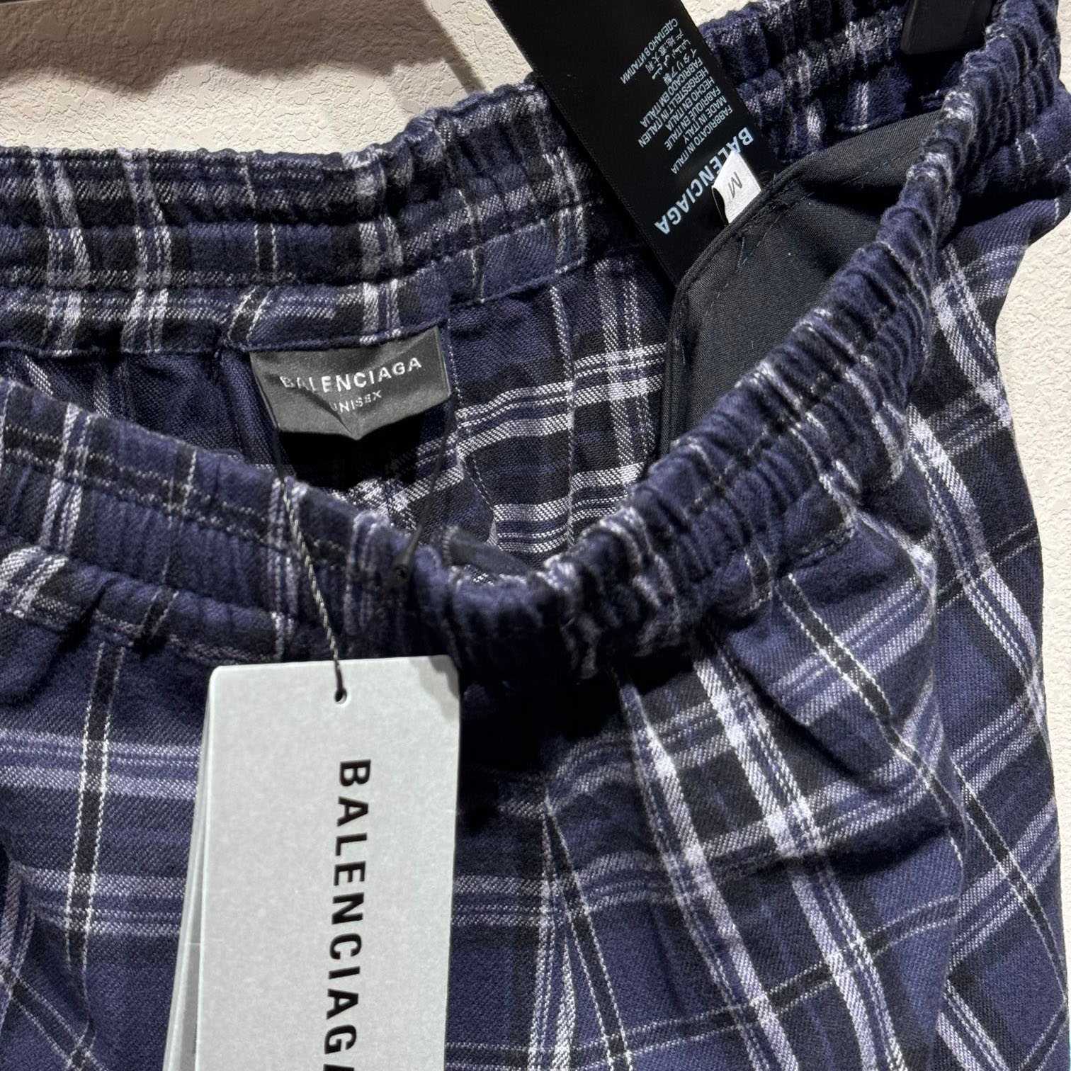 Balenciaga Plaid Casual Pants - DopestKickz