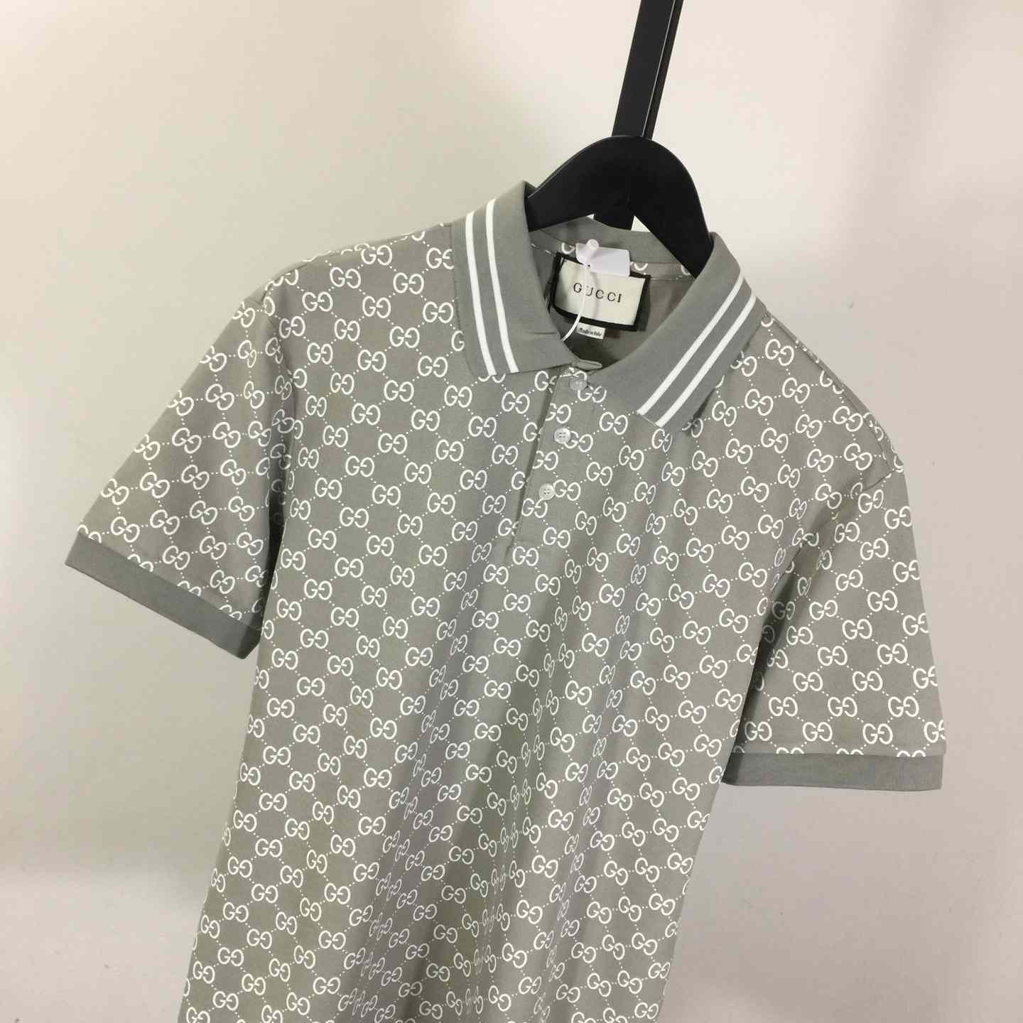 Gucci GG Cotton Lamé Jacquard Polo Shirt - DopestKickz