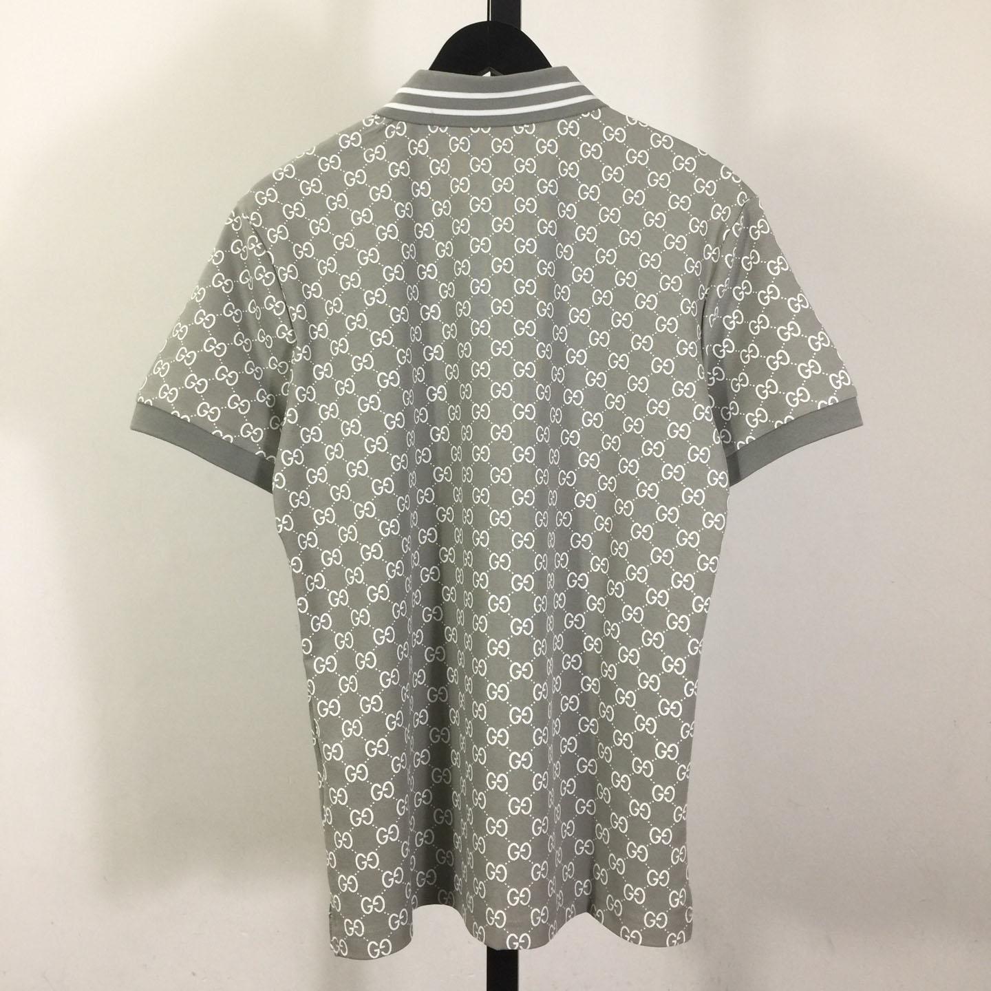 Gucci GG Cotton Lamé Jacquard Polo Shirt - DopestKickz