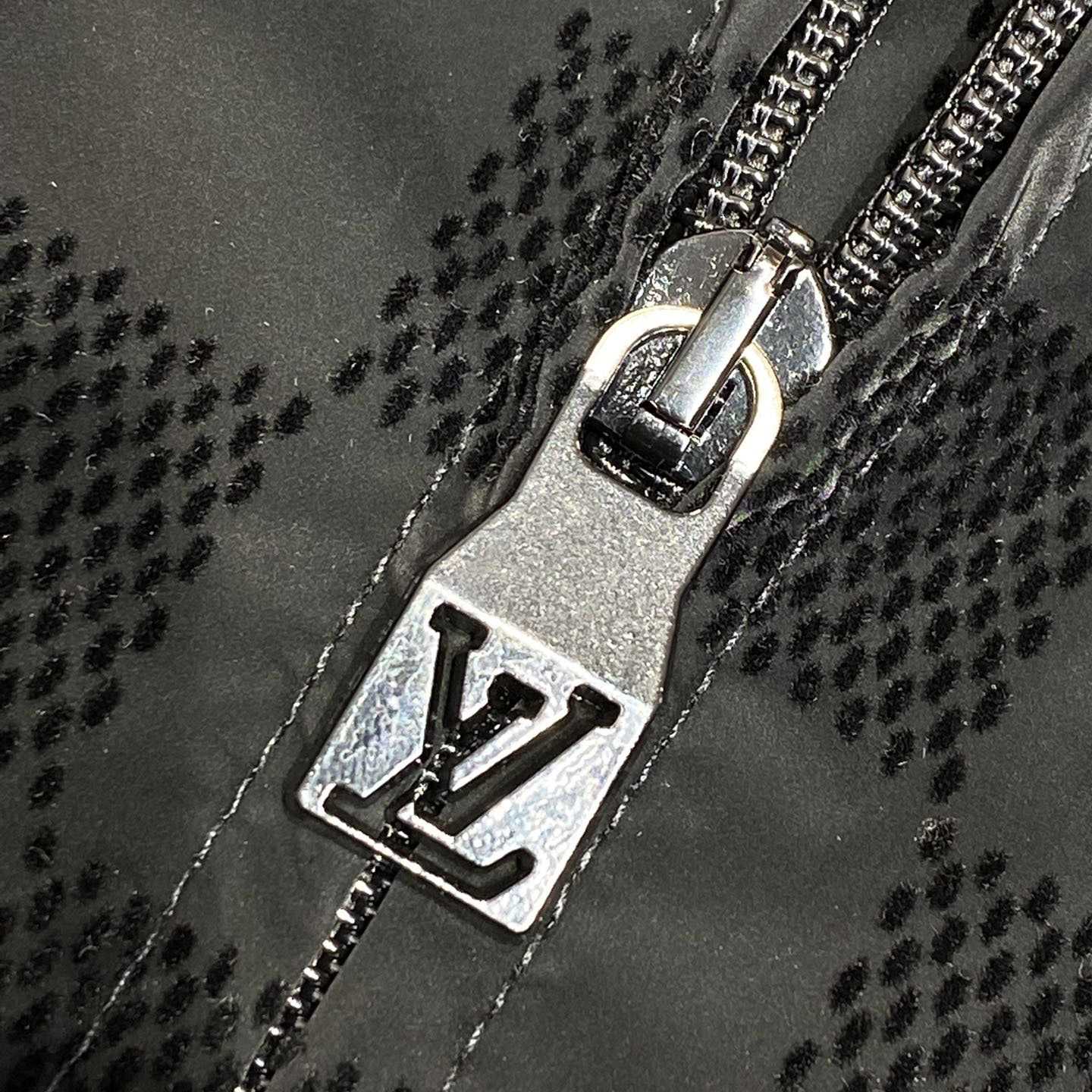 Louis Vuitton Flocked Damier Technical Tracksuit Top   1AHBG1 - DopestKickz