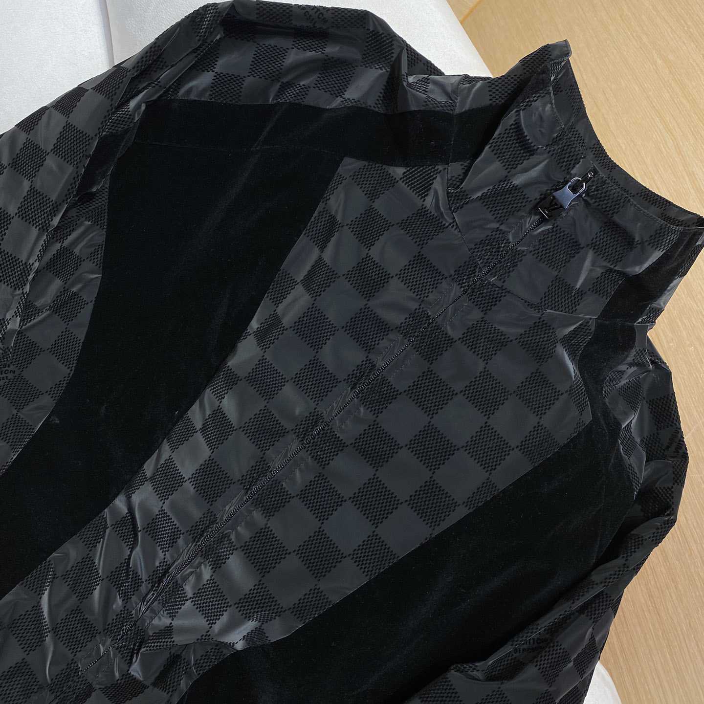 Louis Vuitton Flocked Damier Technical Tracksuit Top   1AHBG1 - DopestKickz