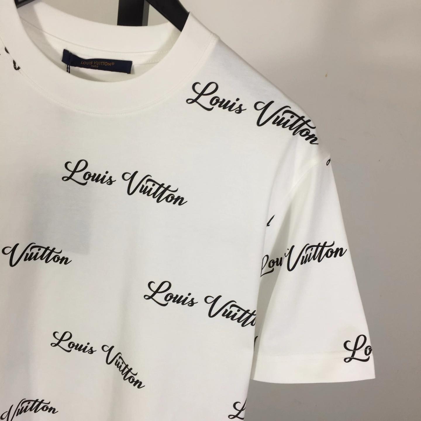 Louis Vuitton Logo Cotton T-Shirt - DopestKickz