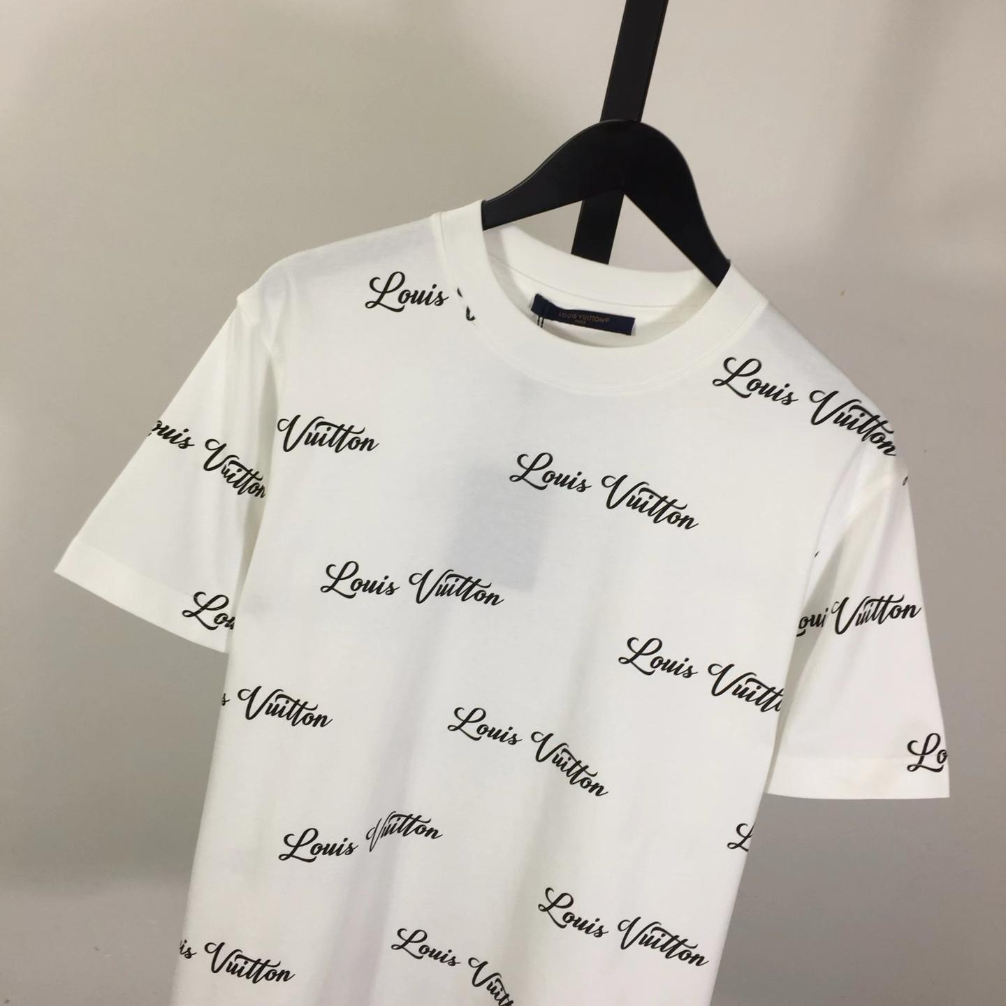 Louis Vuitton Logo Cotton T-Shirt - DopestKickz