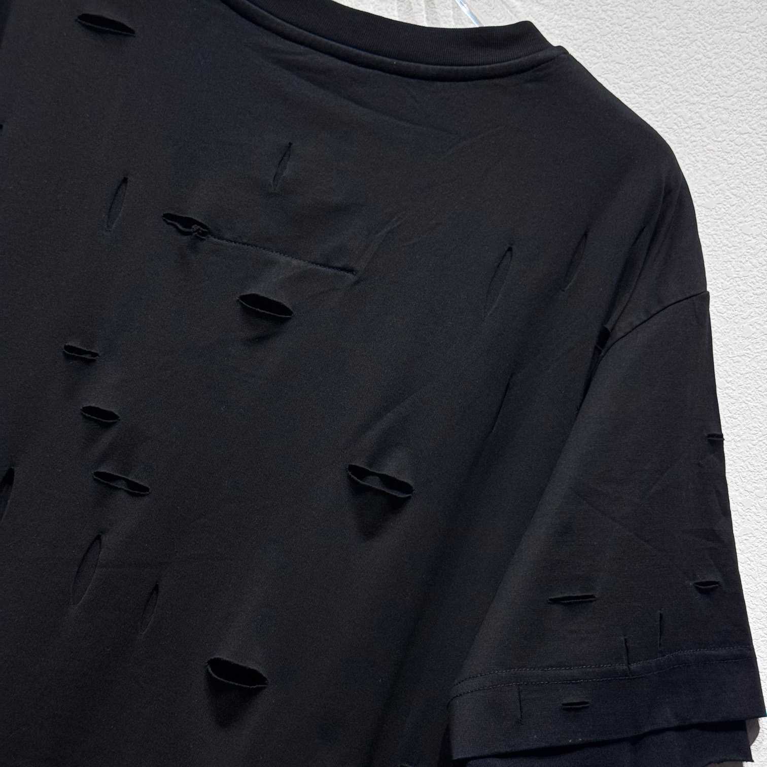 Givenchy Black Destroyed T-Shirt  - DopestKickz