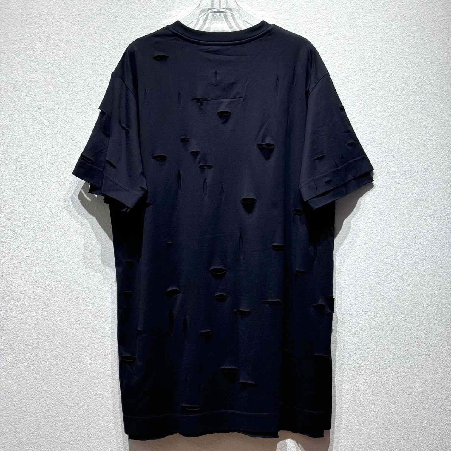 Givenchy Black Destroyed T-Shirt  - DopestKickz
