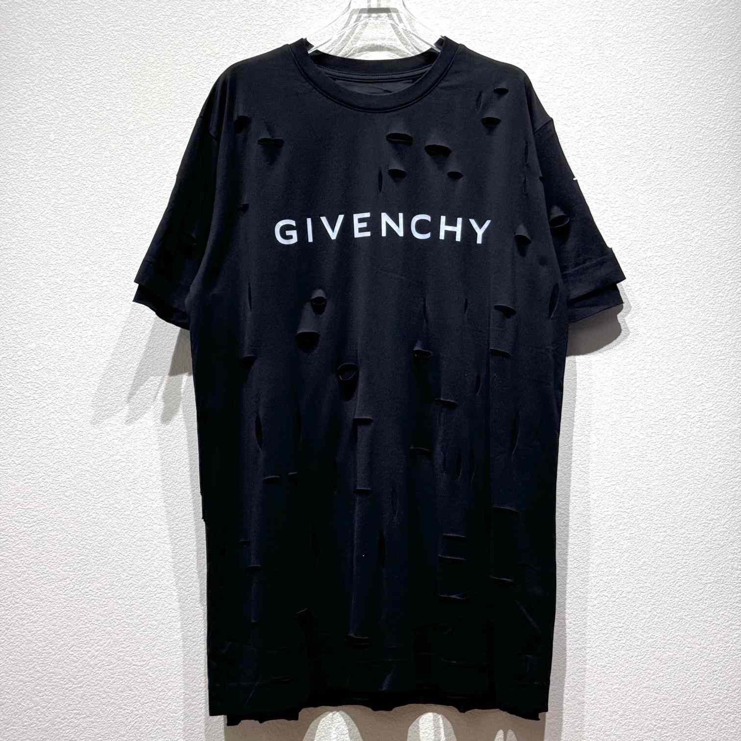 Givenchy Black Destroyed T-Shirt  - DopestKickz