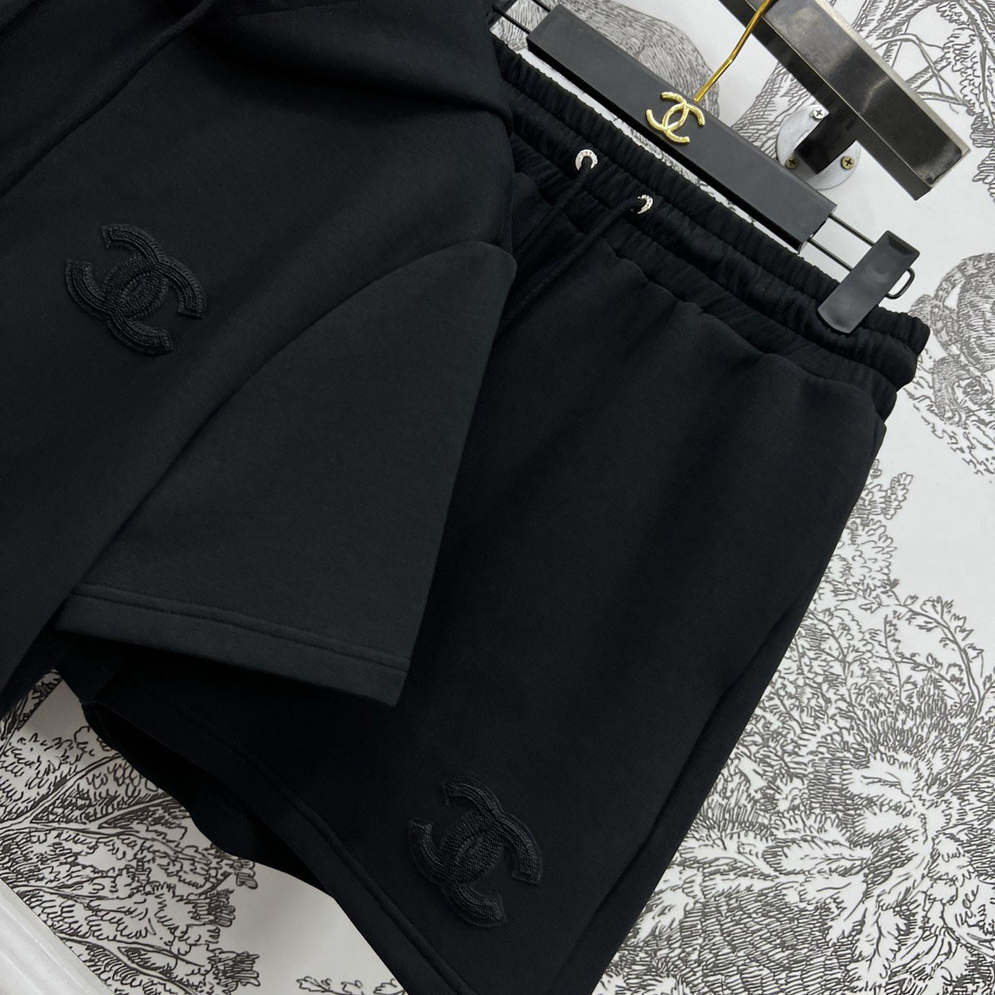 Chanel Hooded Tee & Shorts - DopestKickz