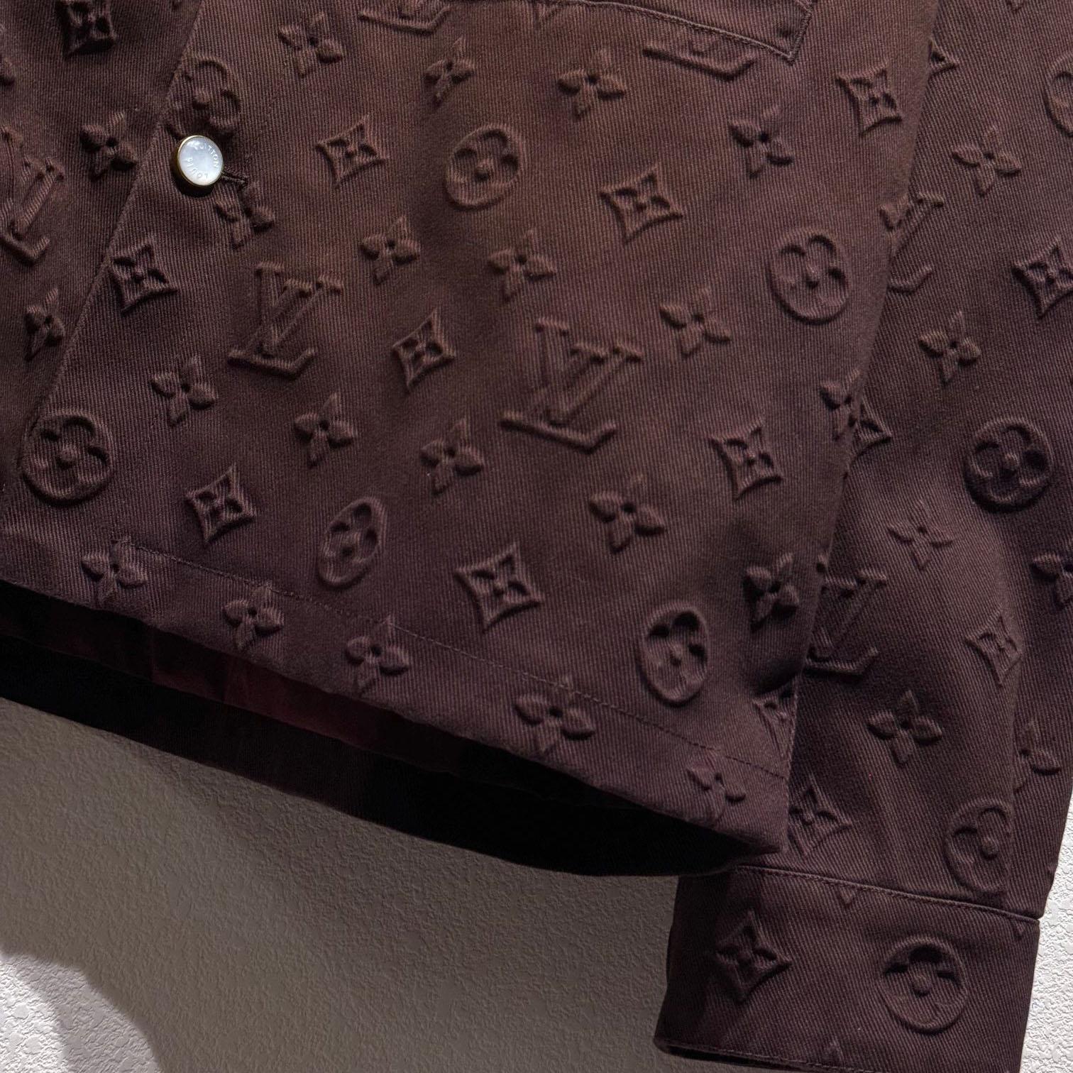 Louis Vuitton Monogram Embossed Overshirt    - DopestKickz