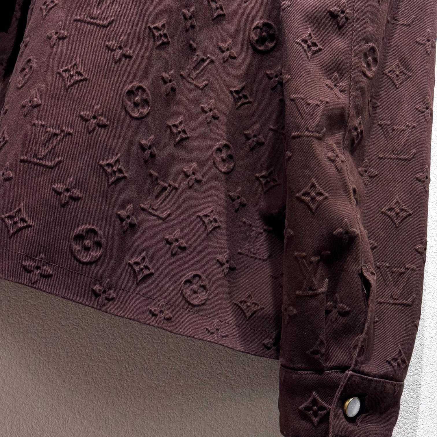 Louis Vuitton Monogram Embossed Overshirt    - DopestKickz