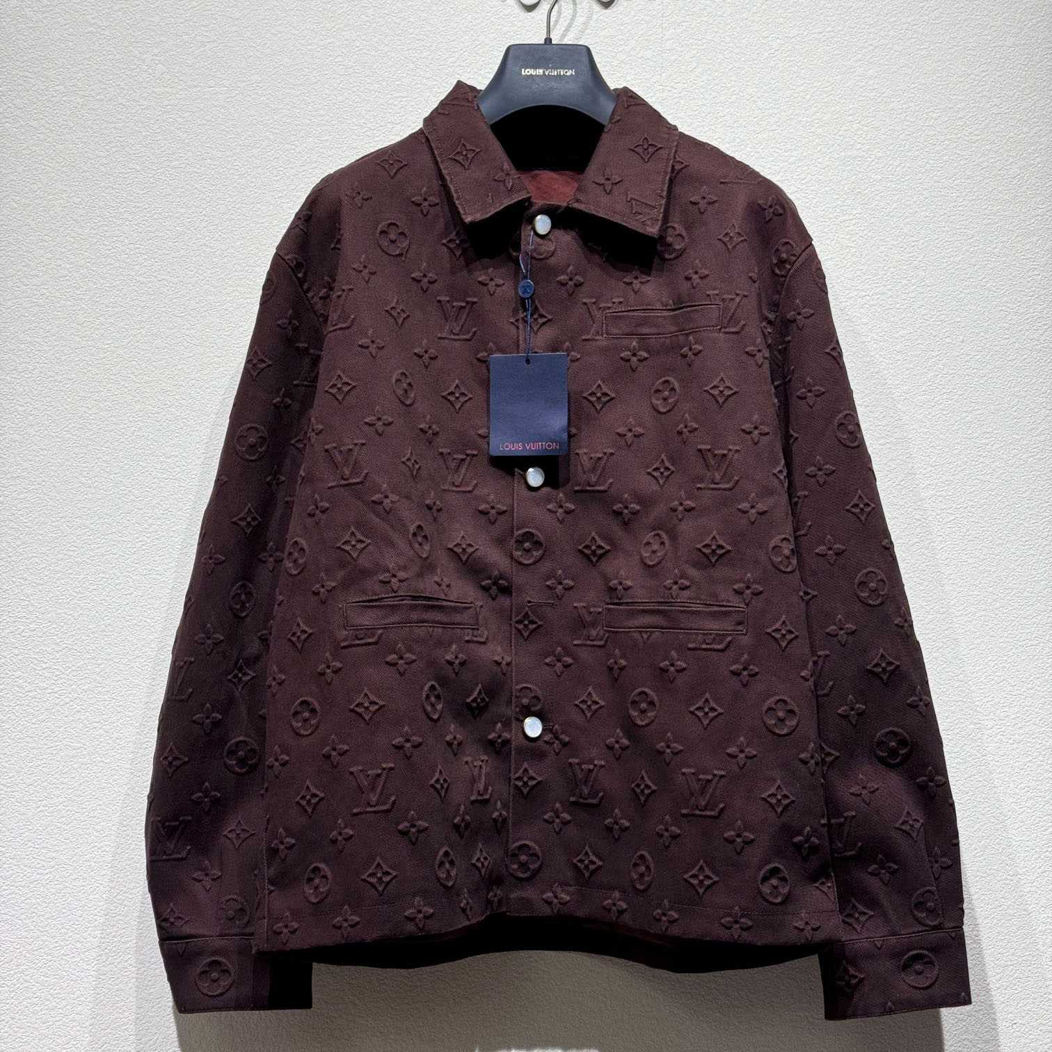 Louis Vuitton Monogram Embossed Overshirt    - DopestKickz