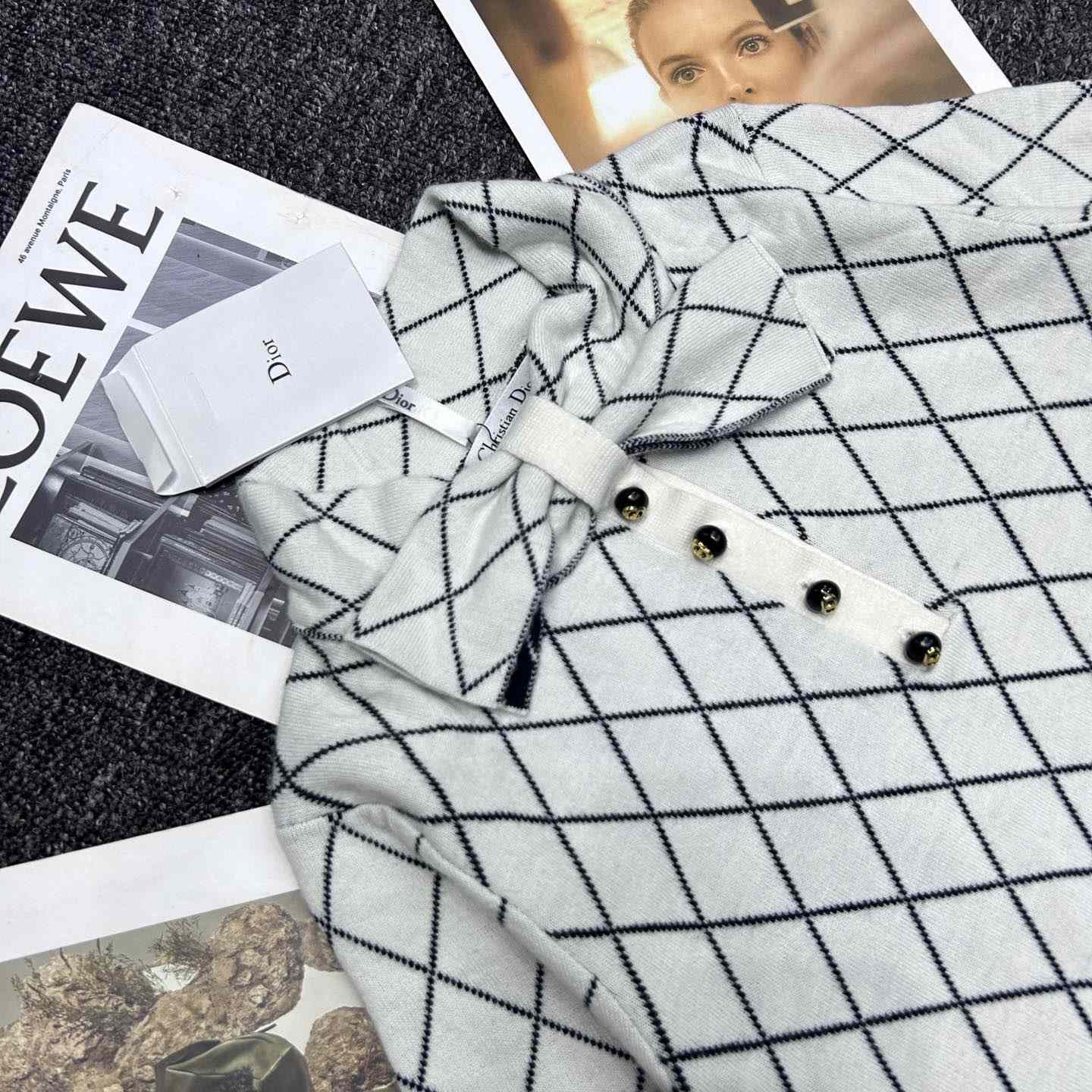 Dior Tied Collar Sweater  - DopestKickz
