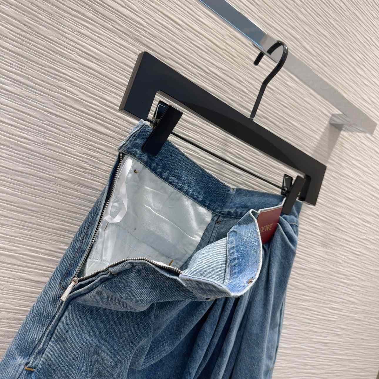 Loewe Draped Jeans In Denim - DopestKickz