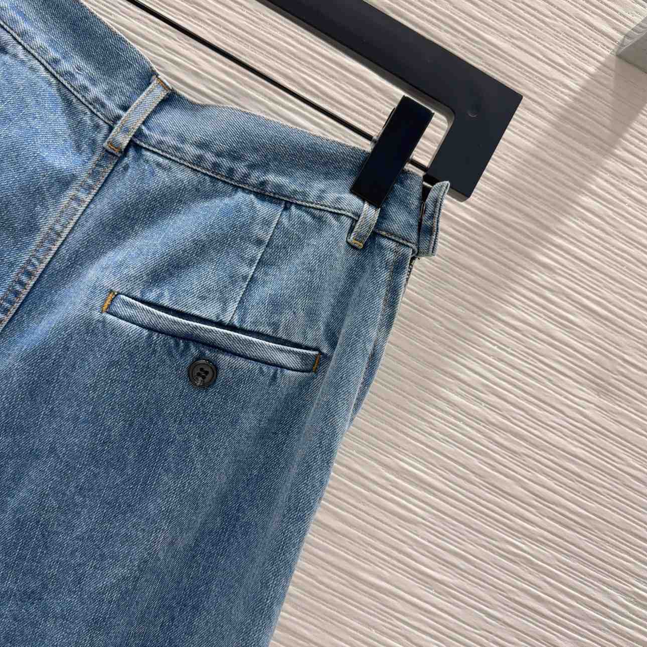 Loewe Draped Jeans In Denim - DopestKickz