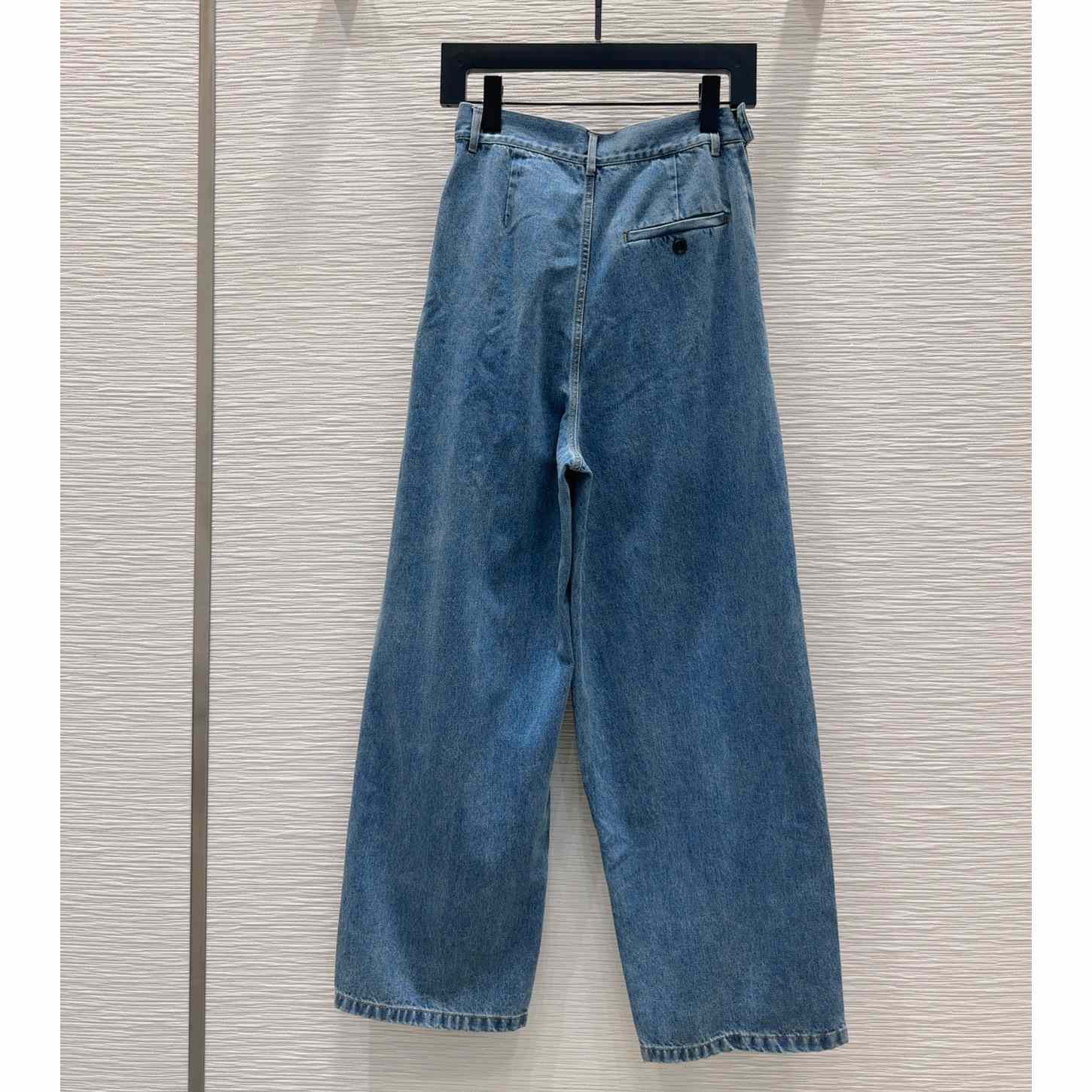 Loewe Draped Jeans In Denim - DopestKickz