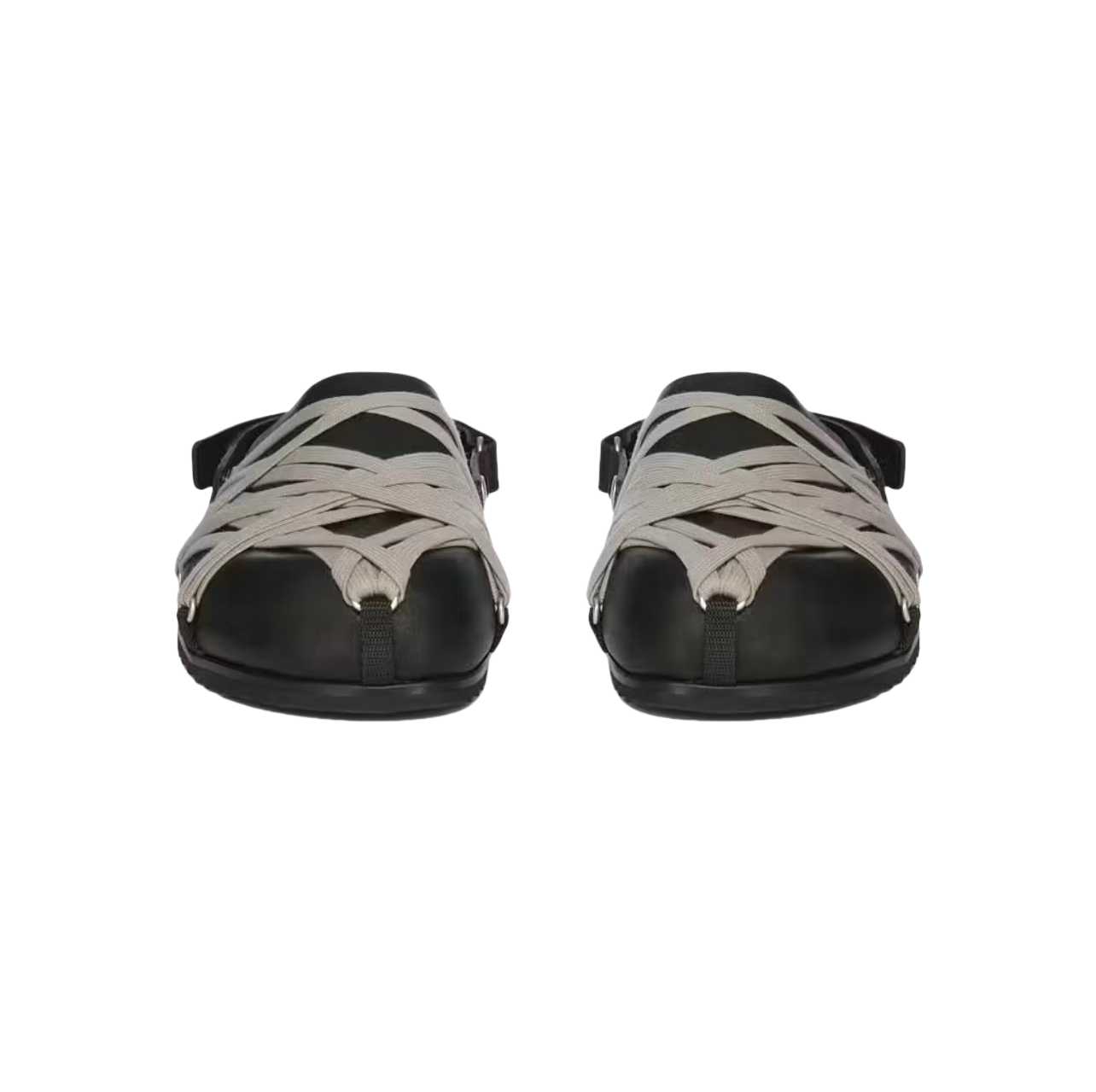 Rick Owens Hollywood Megalaced Mule Granola 'Black' - DopestKickz