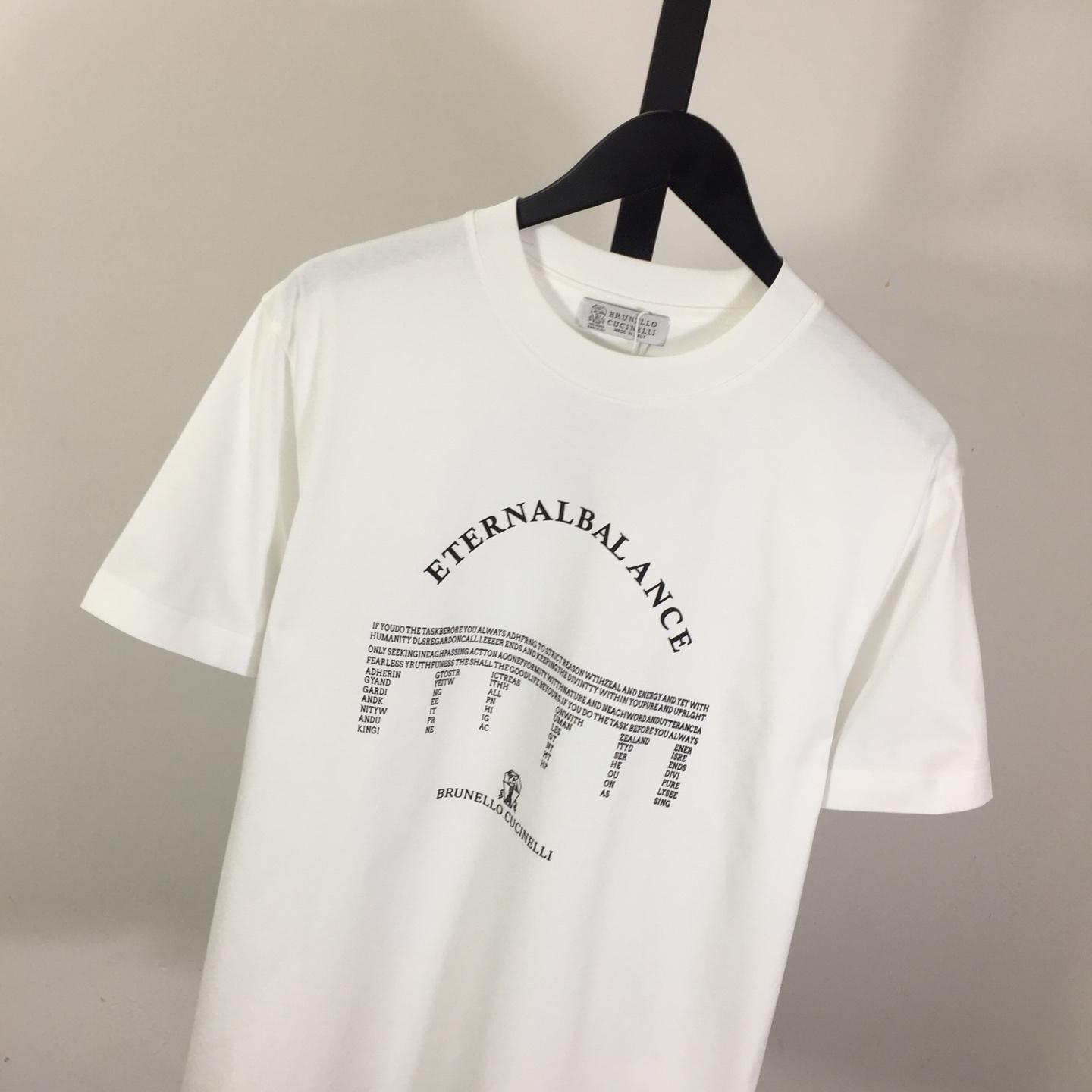 Brunello Cucinelli Graphic-print Cotton T-shirt - DopestKickz