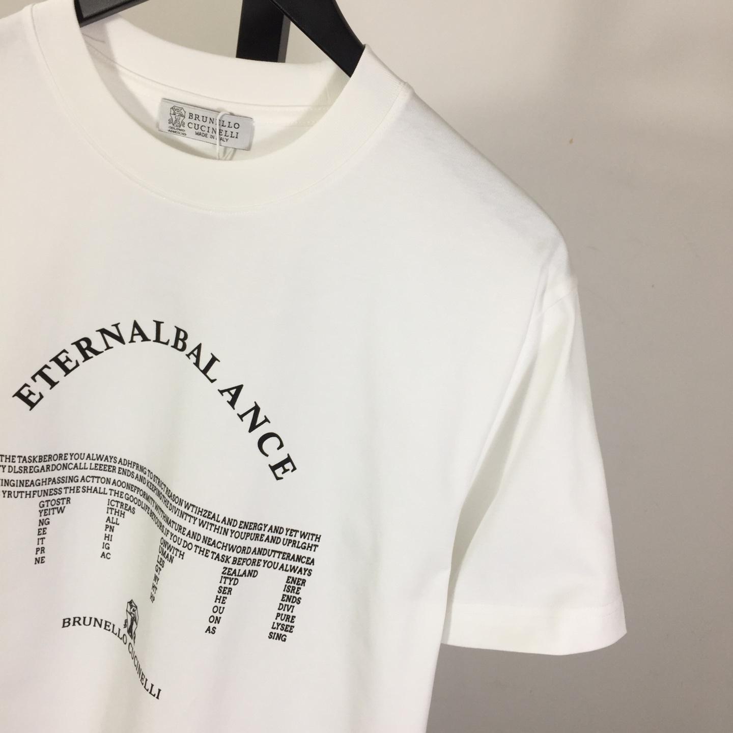 Brunello Cucinelli Graphic-print Cotton T-shirt - DopestKickz
