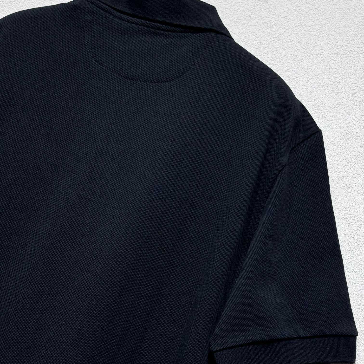 Fendi Black Cotton Polo Shirt - DopestKickz